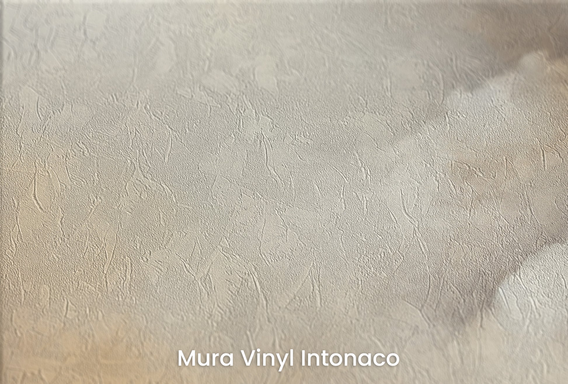 Zbliżenie na artystyczną fototapetę o nazwie LUMINOUS DREAMSCAPE HORIZON na podłożu Mura Vinyl Intonaco - struktura tartego tynku.