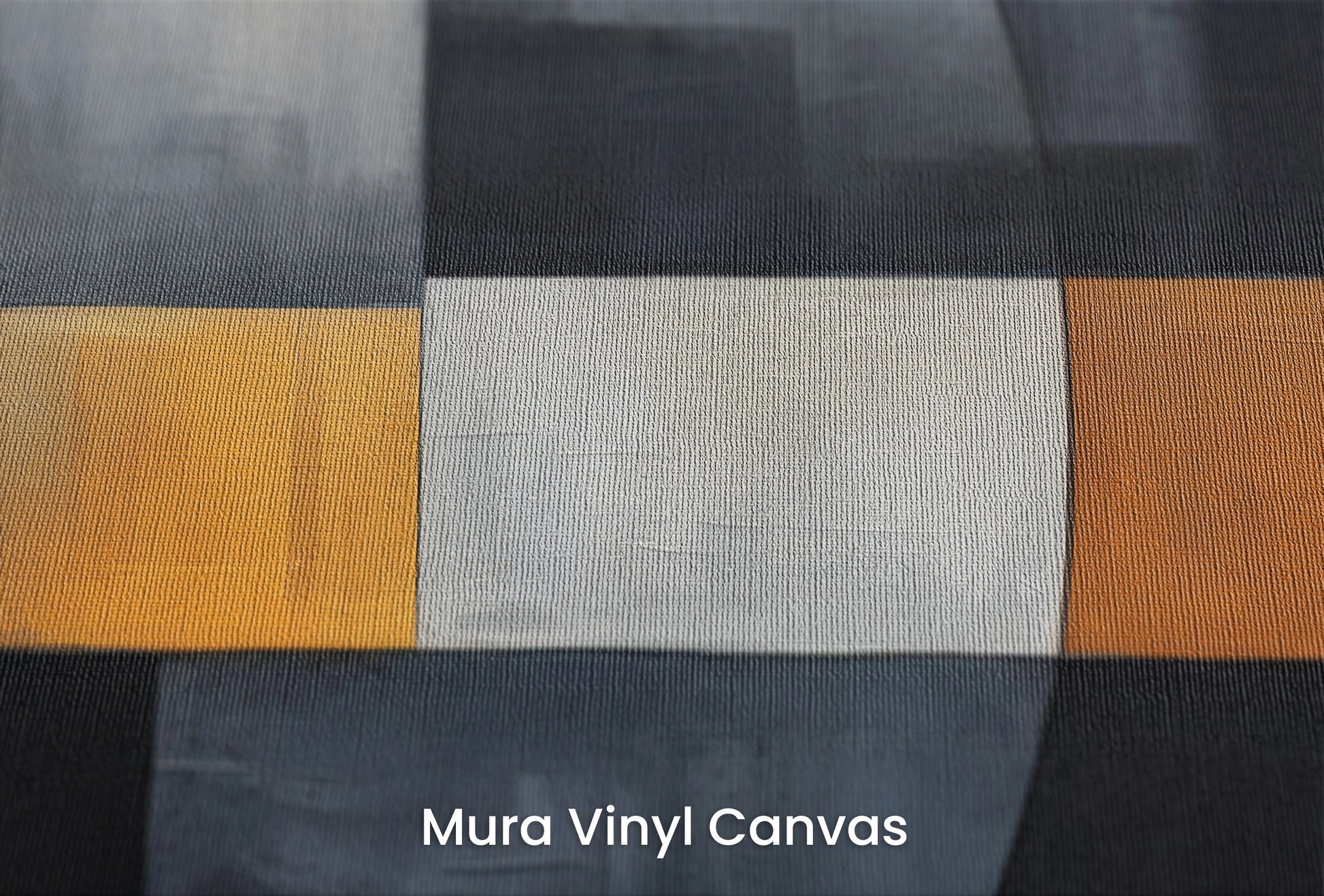Zbliżenie na artystyczną fototapetę o nazwie Abstract Lunar Cycle na podłożu Mura Vinyl Canvas - faktura naturalnego płótna.