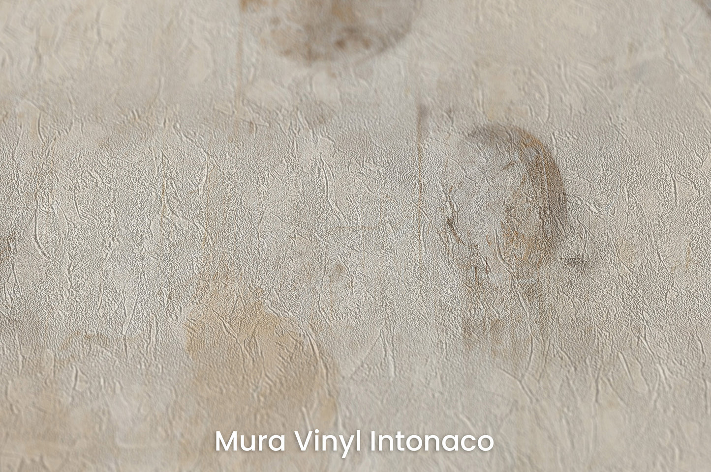 Zbliżenie na artystyczną fototapetę o nazwie VINTAGE PLANETARY MOTIFS na podłożu Mura Vinyl Intonaco - struktura tartego tynku.