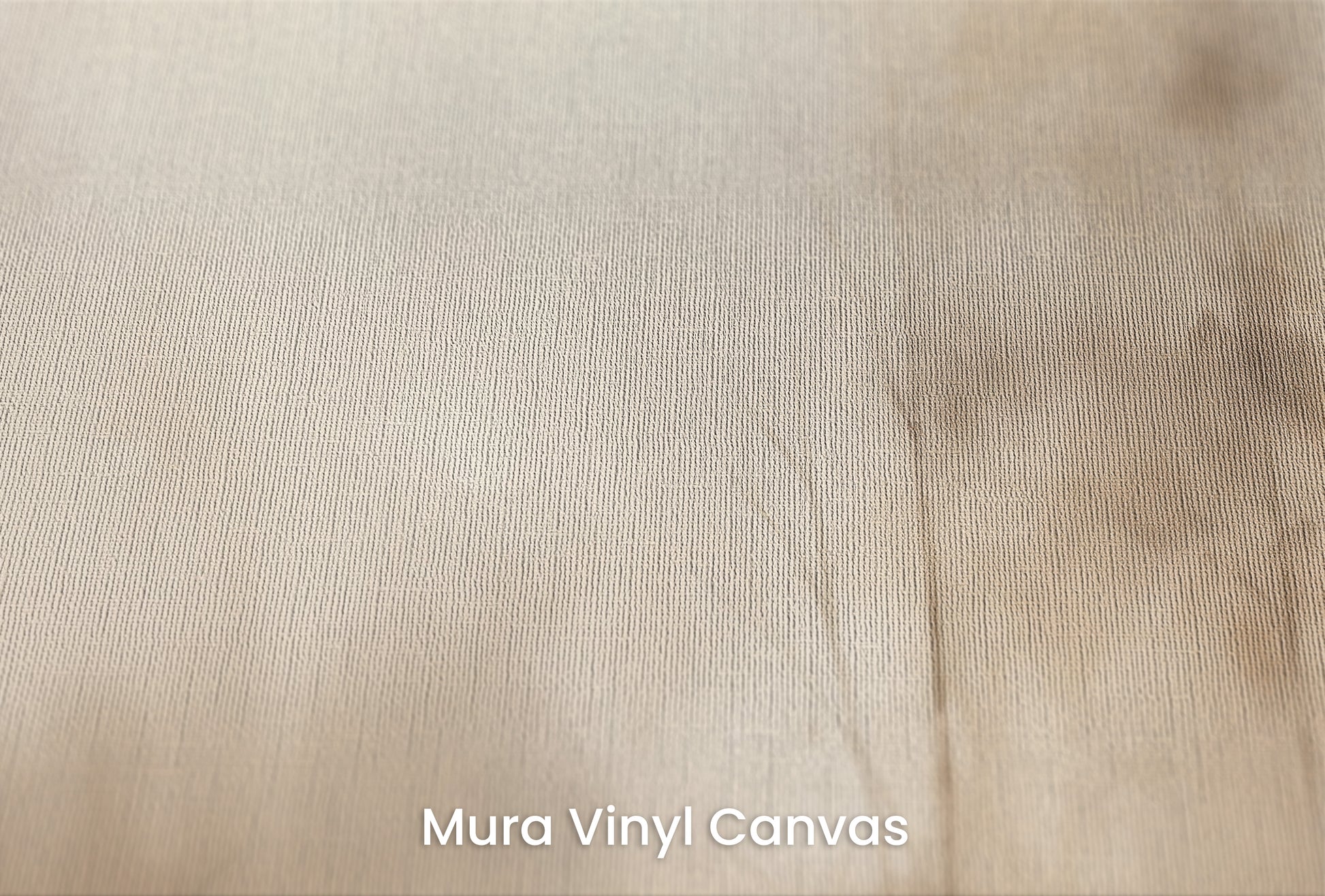 Zbliżenie na artystyczną fototapetę o nazwie MISTY MORNING VEIL MURAL na podłożu Mura Vinyl Canvas - faktura naturalnego płótna.