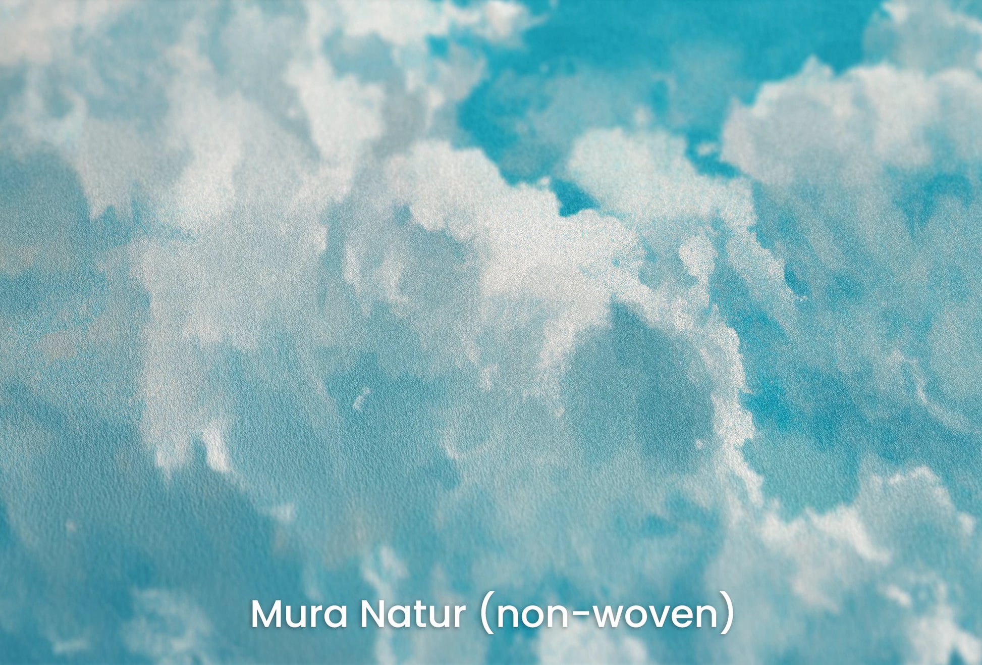 Zbliżenie na artystyczną fototapetę o nazwie Azure Purity na podłożu Mura Natur (non-woven) - naturalne i ekologiczne podłoże.