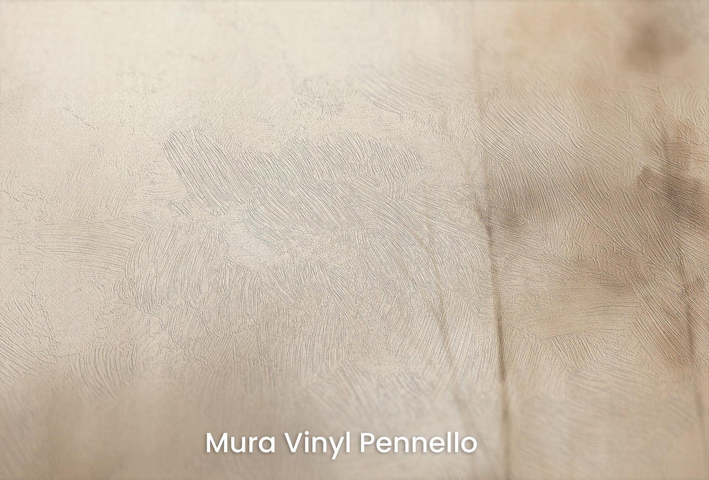 Zbliżenie na artystyczną fototapetę o nazwie MISTY MORNING VEIL MURAL na podłożu Mura Vinyl Pennello - faktura pociągnięć pędzla malarskiego.