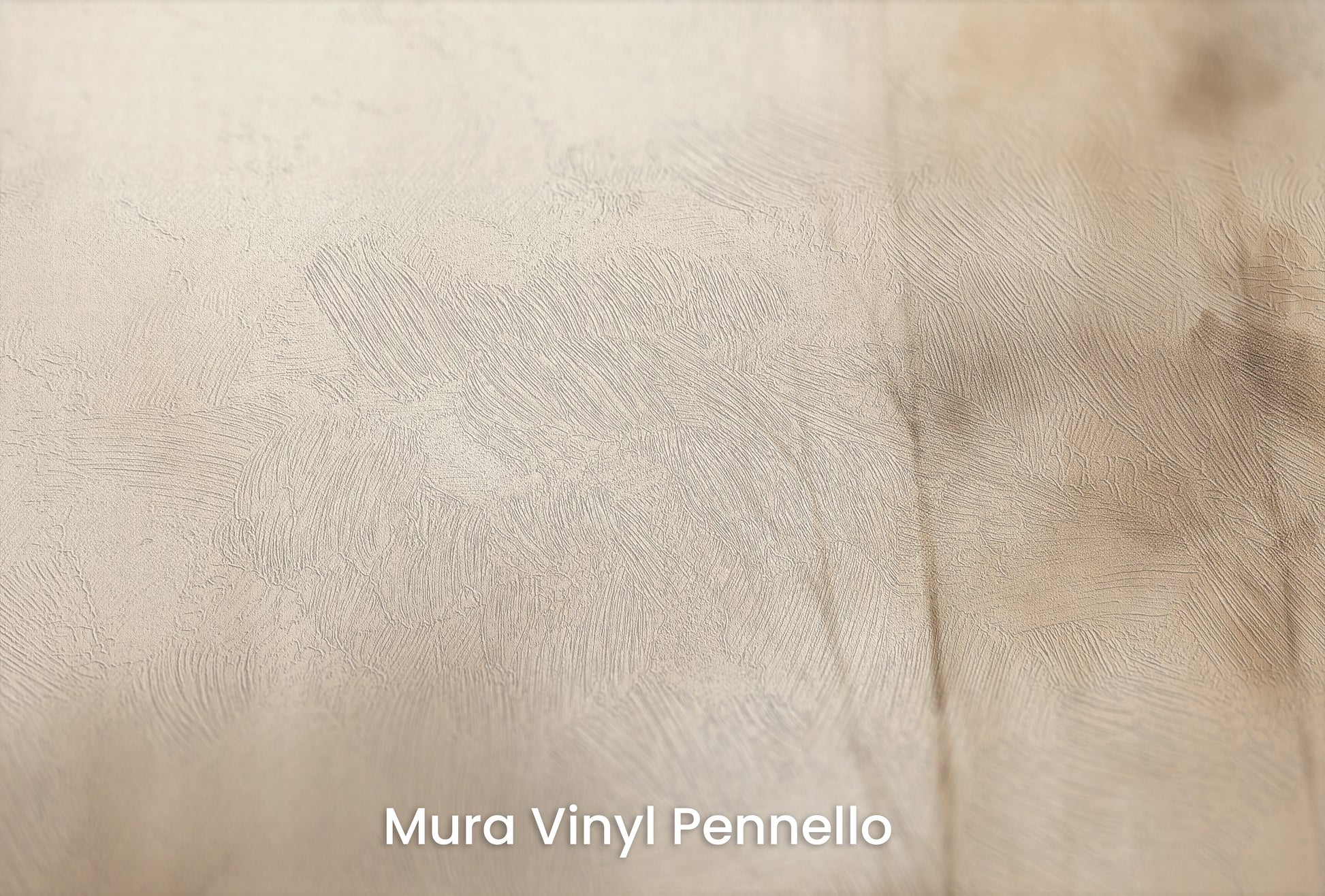 Zbliżenie na artystyczną fototapetę o nazwie MISTY MORNING VEIL MURAL na podłożu Mura Vinyl Pennello - faktura pociągnięć pędzla malarskiego.