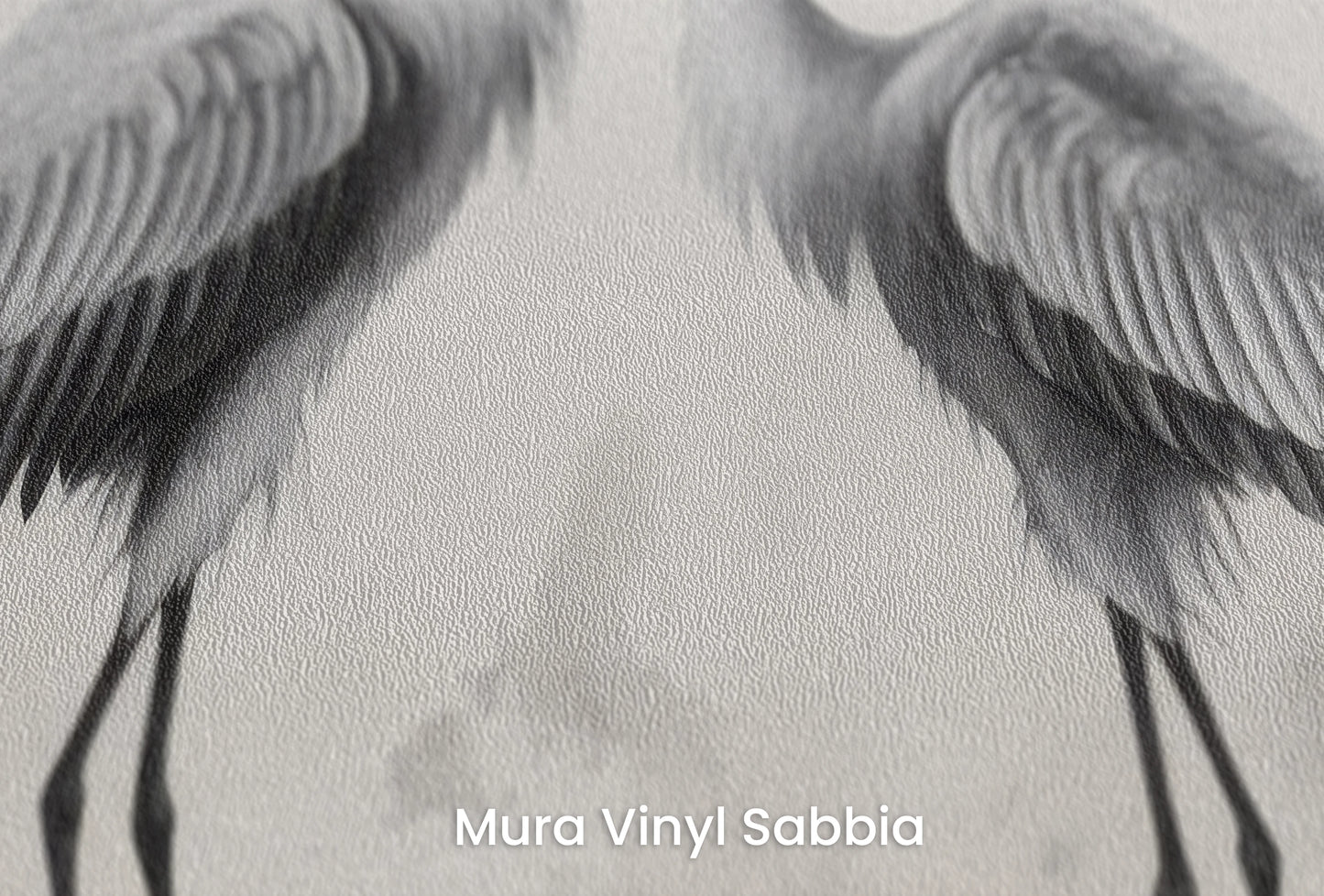 Zbliżenie na artystyczną fototapetę o nazwie Lunar Reflection na podłożu Mura Vinyl Sabbia struktura grubego ziarna piasku.