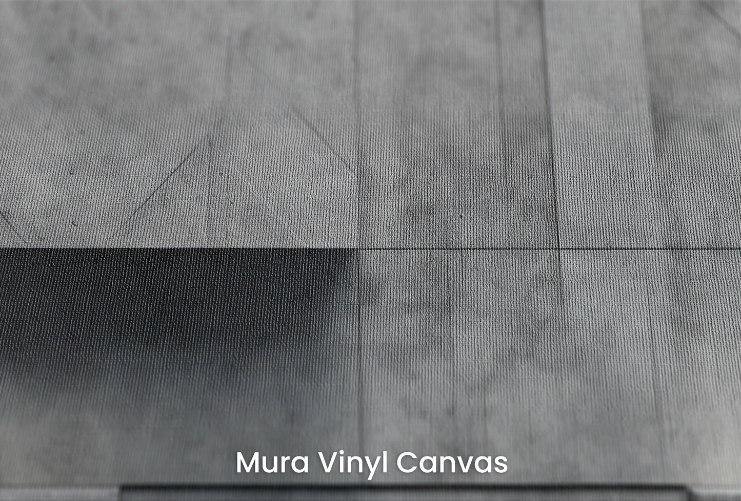 Zbliżenie na artystyczną fototapetę o nazwie Concrete Blocks na podłożu Mura Vinyl Canvas - faktura naturalnego płótna.