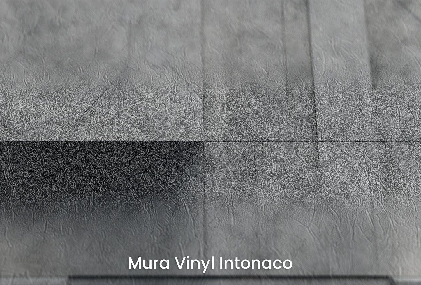 Zbliżenie na artystyczną fototapetę o nazwie Concrete Blocks na podłożu Mura Vinyl Intonaco - struktura tartego tynku.