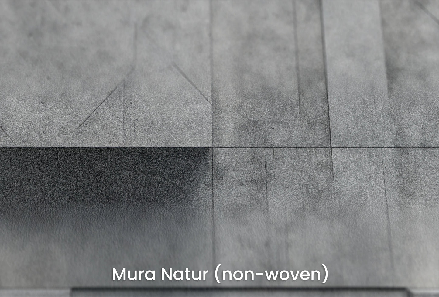 Zbliżenie na artystyczną fototapetę o nazwie Concrete Blocks na podłożu Mura Natur (non-woven) - naturalne i ekologiczne podłoże.