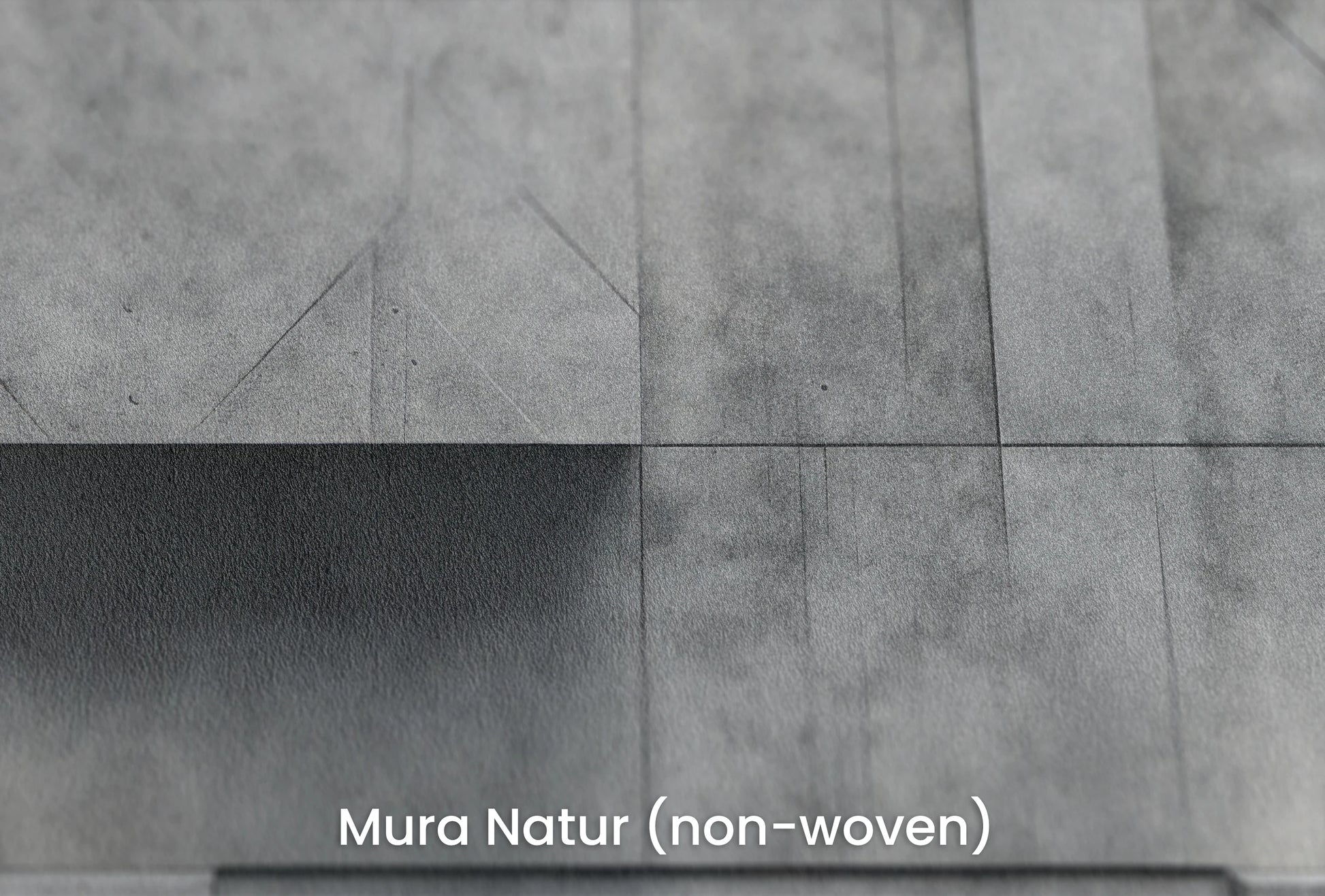 Zbliżenie na artystyczną fototapetę o nazwie Concrete Blocks na podłożu Mura Natur (non-woven) - naturalne i ekologiczne podłoże.