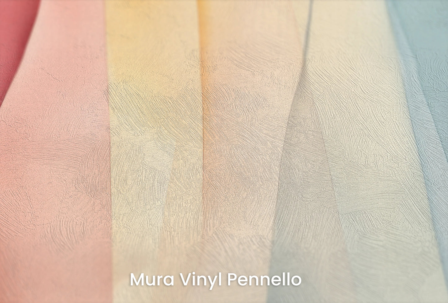 Zbliżenie na artystyczną fototapetę o nazwie Dreamy Pastel na podłożu Mura Vinyl Pennello - faktura pociągnięć pędzla malarskiego.