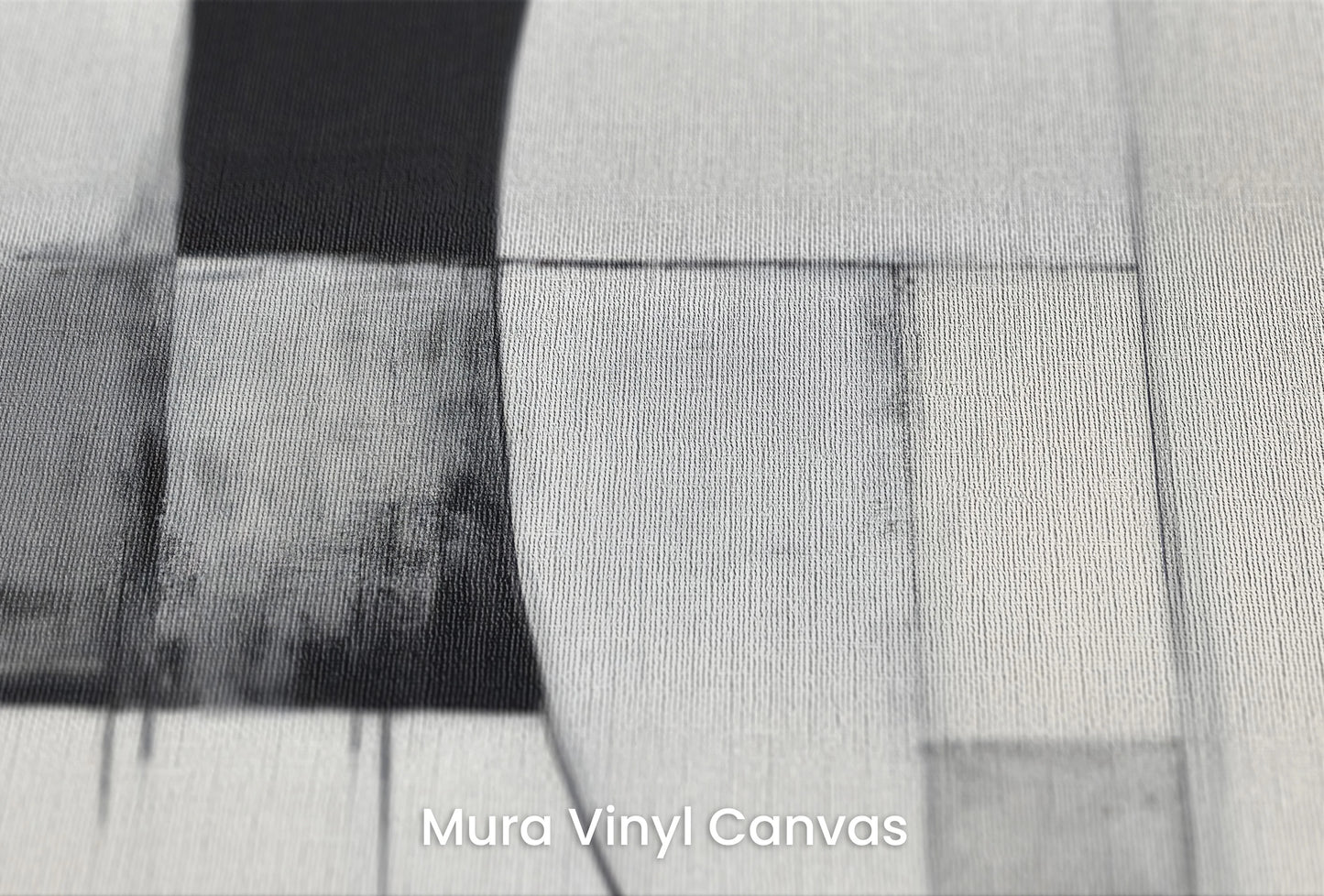 Zbliżenie na artystyczną fototapetę o nazwie Minimalist Lunar Phase na podłożu Mura Vinyl Canvas - faktura naturalnego płótna.