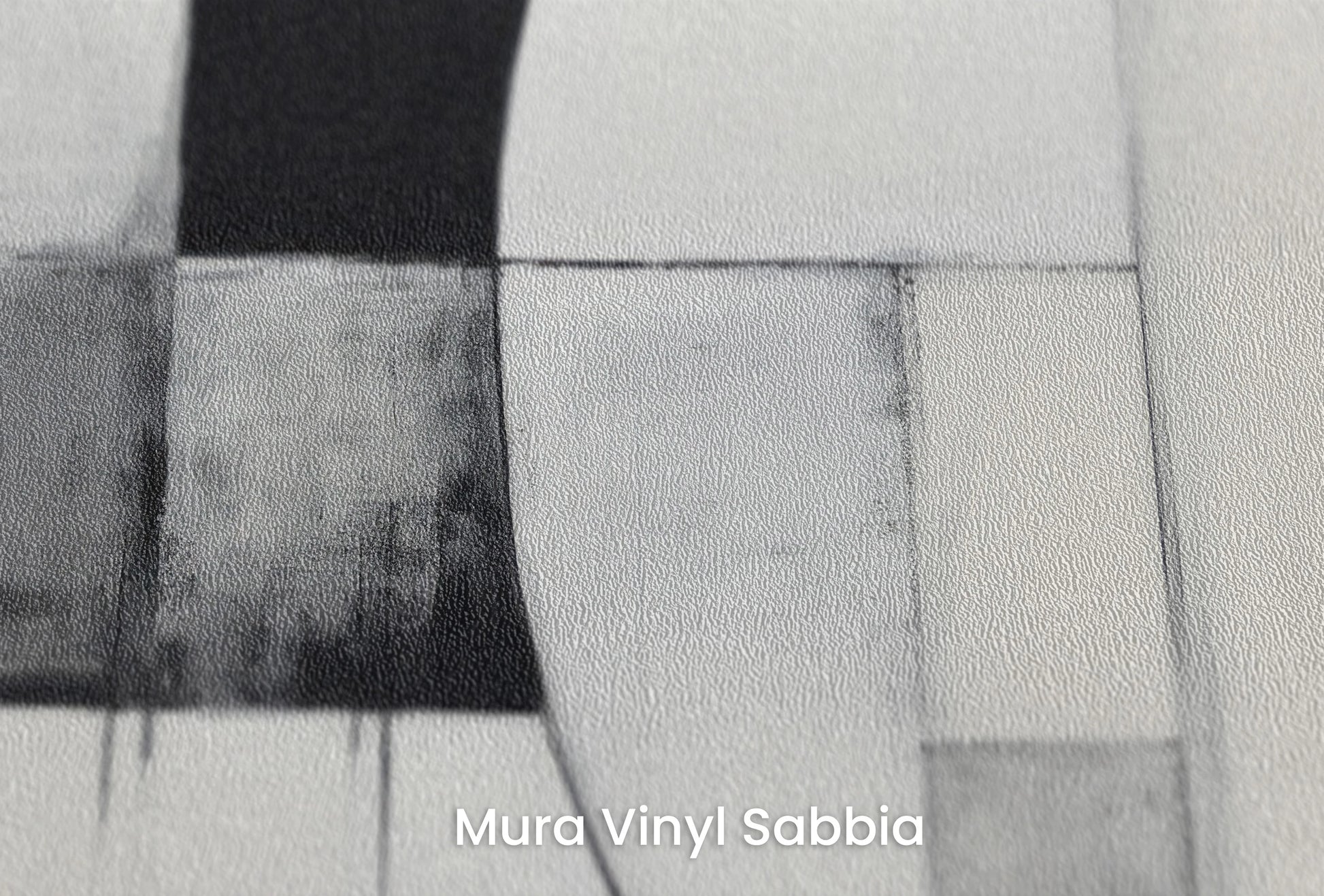 Zbliżenie na artystyczną fototapetę o nazwie Minimalist Lunar Phase na podłożu Mura Vinyl Sabbia struktura grubego ziarna piasku.