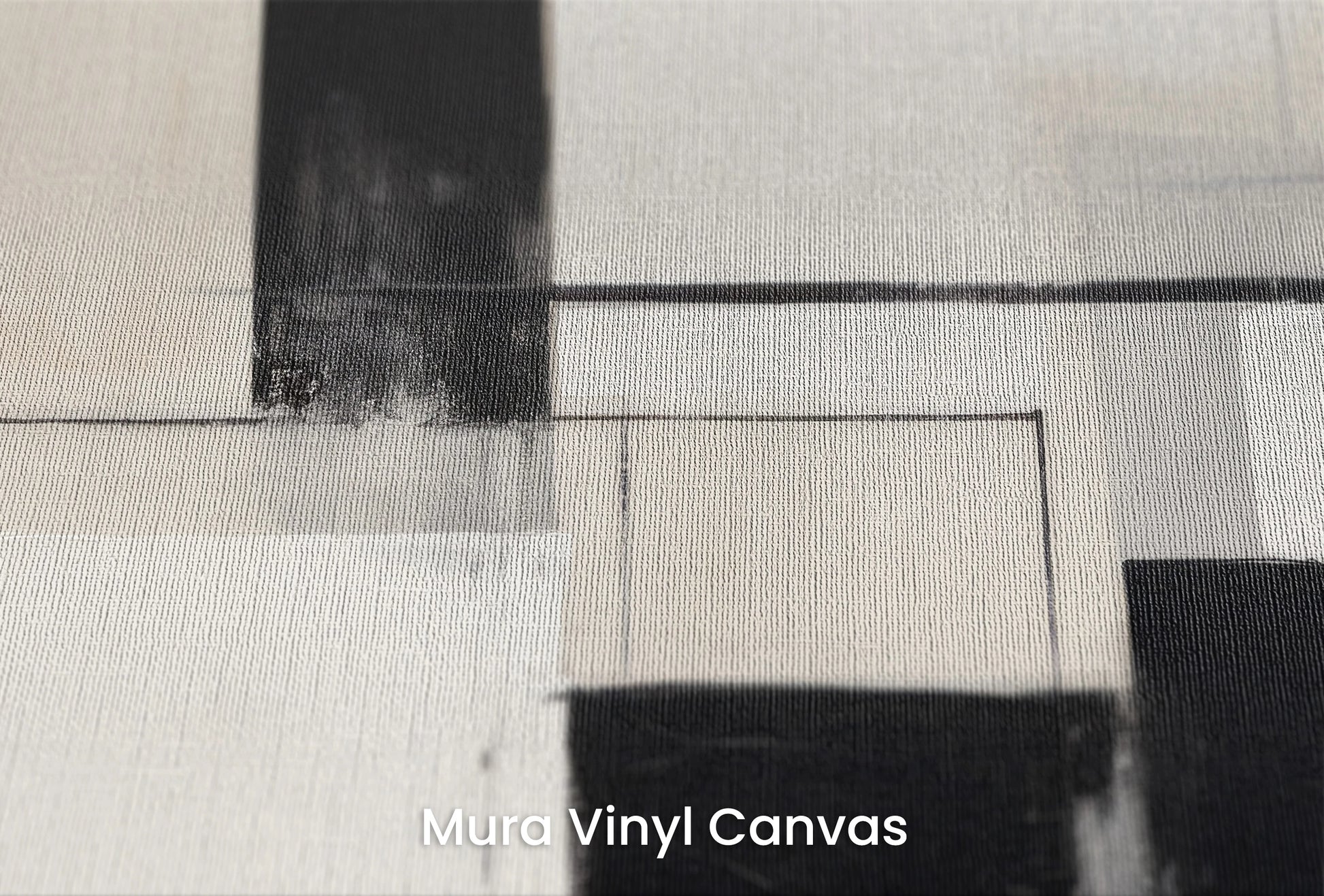 Zbliżenie na artystyczną fototapetę o nazwie Geometric Harmony #4 na podłożu Mura Vinyl Canvas - faktura naturalnego płótna.