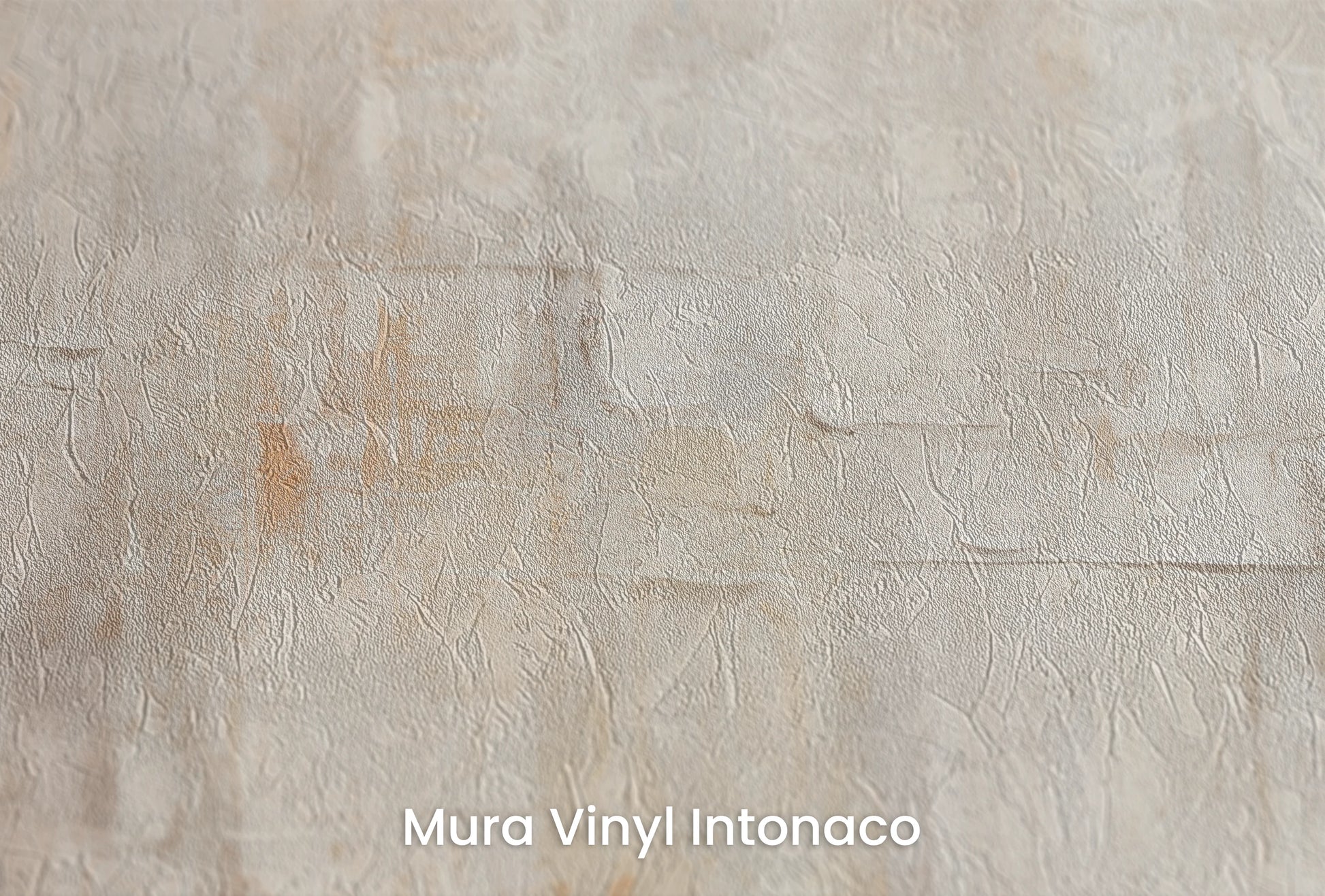 Zbliżenie na artystyczną fototapetę o nazwie Mosaic of Serenity na podłożu Mura Vinyl Intonaco - struktura tartego tynku.