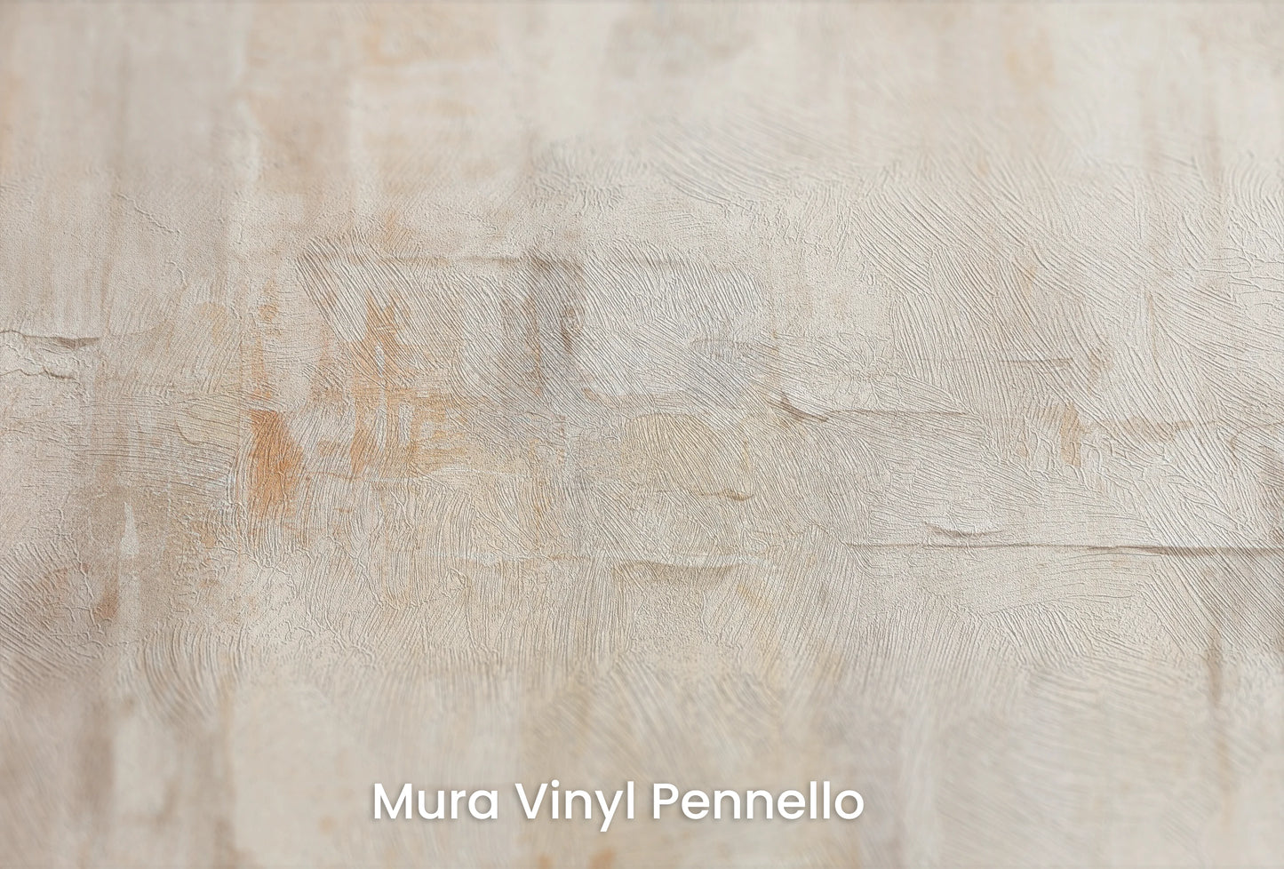 Zbliżenie na artystyczną fototapetę o nazwie Mosaic of Serenity na podłożu Mura Vinyl Pennello - faktura pociągnięć pędzla malarskiego.