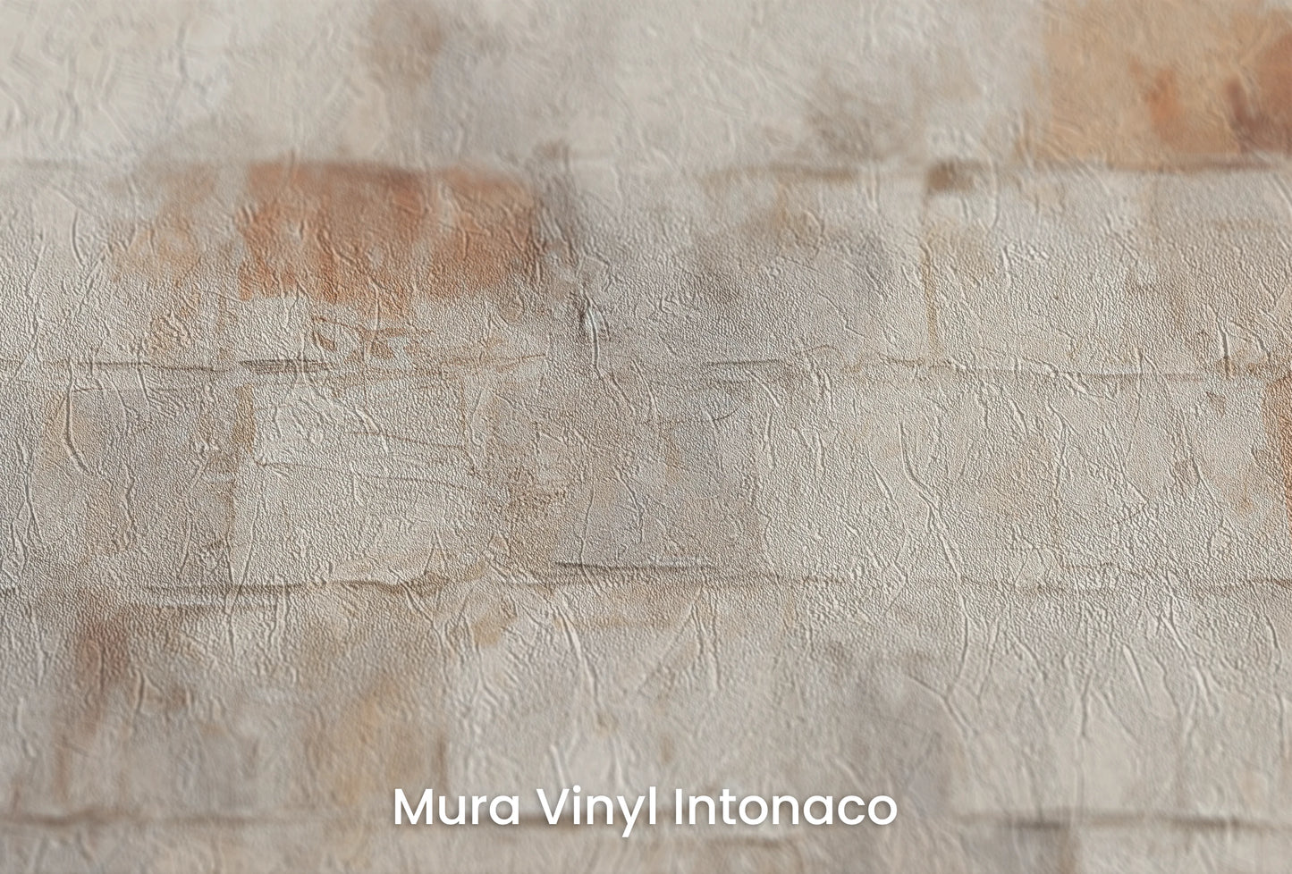 Zbliżenie na artystyczną fototapetę o nazwie Neutral Harmony #2 na podłożu Mura Vinyl Intonaco - struktura tartego tynku.