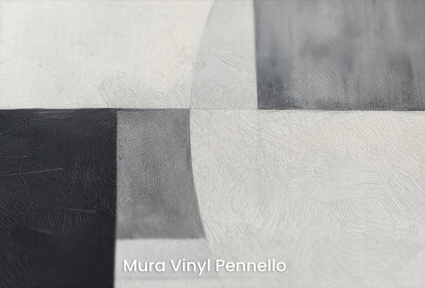 Zbliżenie na artystyczną fototapetę o nazwie Minimalist Composition na podłożu Mura Vinyl Pennello - faktura pociągnięć pędzla malarskiego.