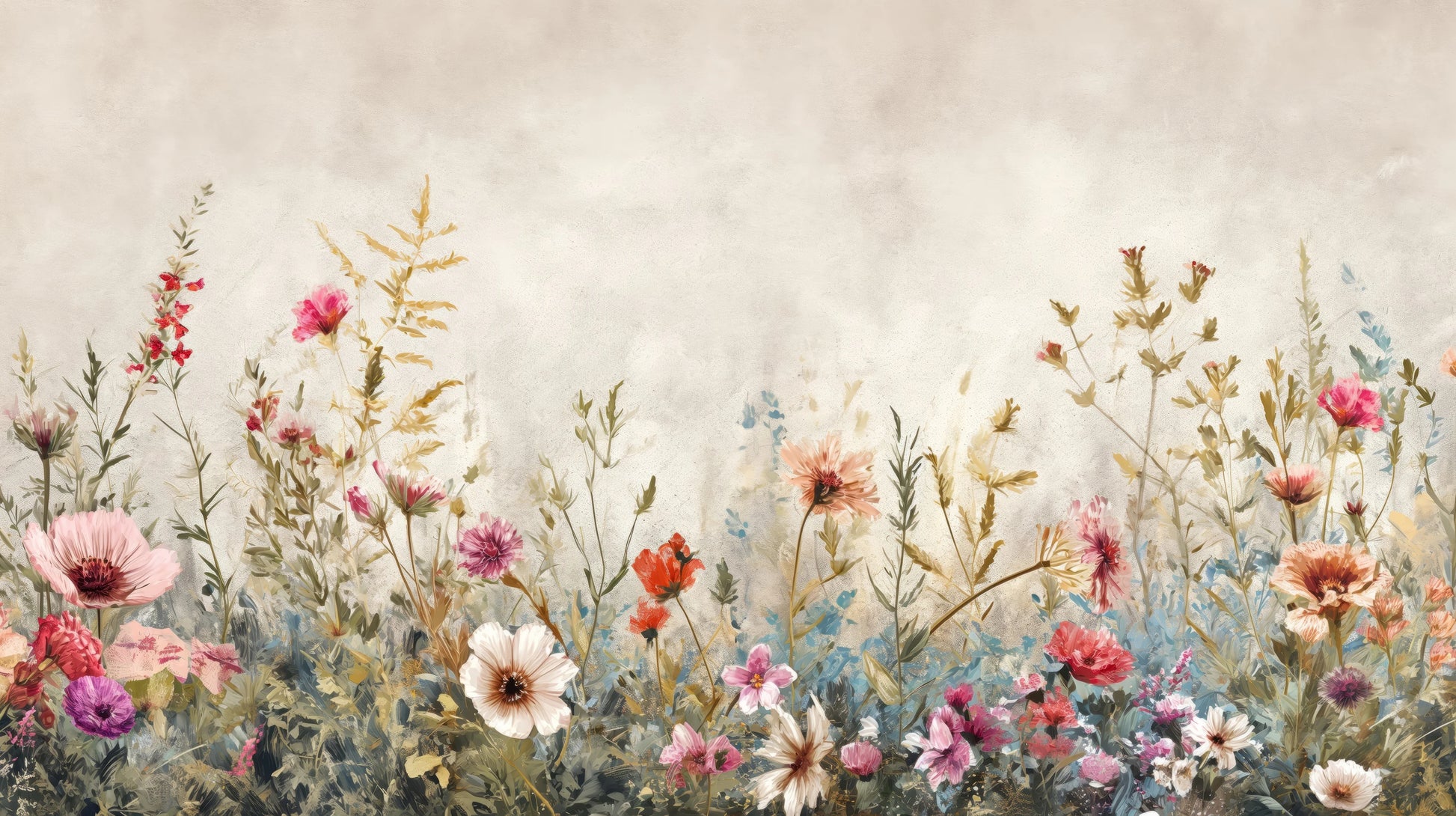 Prezentacja całego wzoru fototapety o nazwie Blossoming Elegance