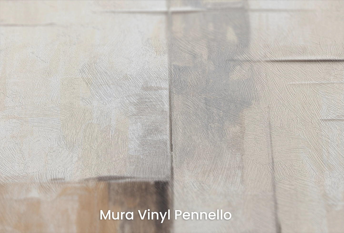Zbliżenie na artystyczną fototapetę o nazwie Brush Stroke Fusion na podłożu Mura Vinyl Pennello - faktura pociągnięć pędzla malarskiego.