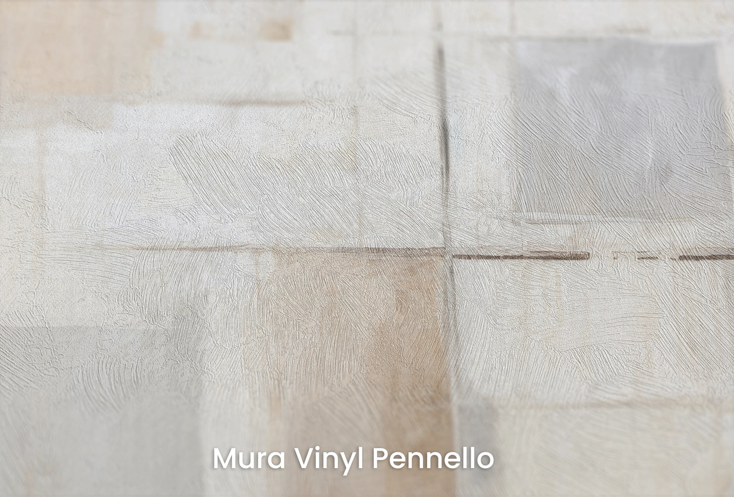 Zbliżenie na artystyczną fototapetę o nazwie Mosaic Canvas na podłożu Mura Vinyl Pennello - faktura pociągnięć pędzla malarskiego.