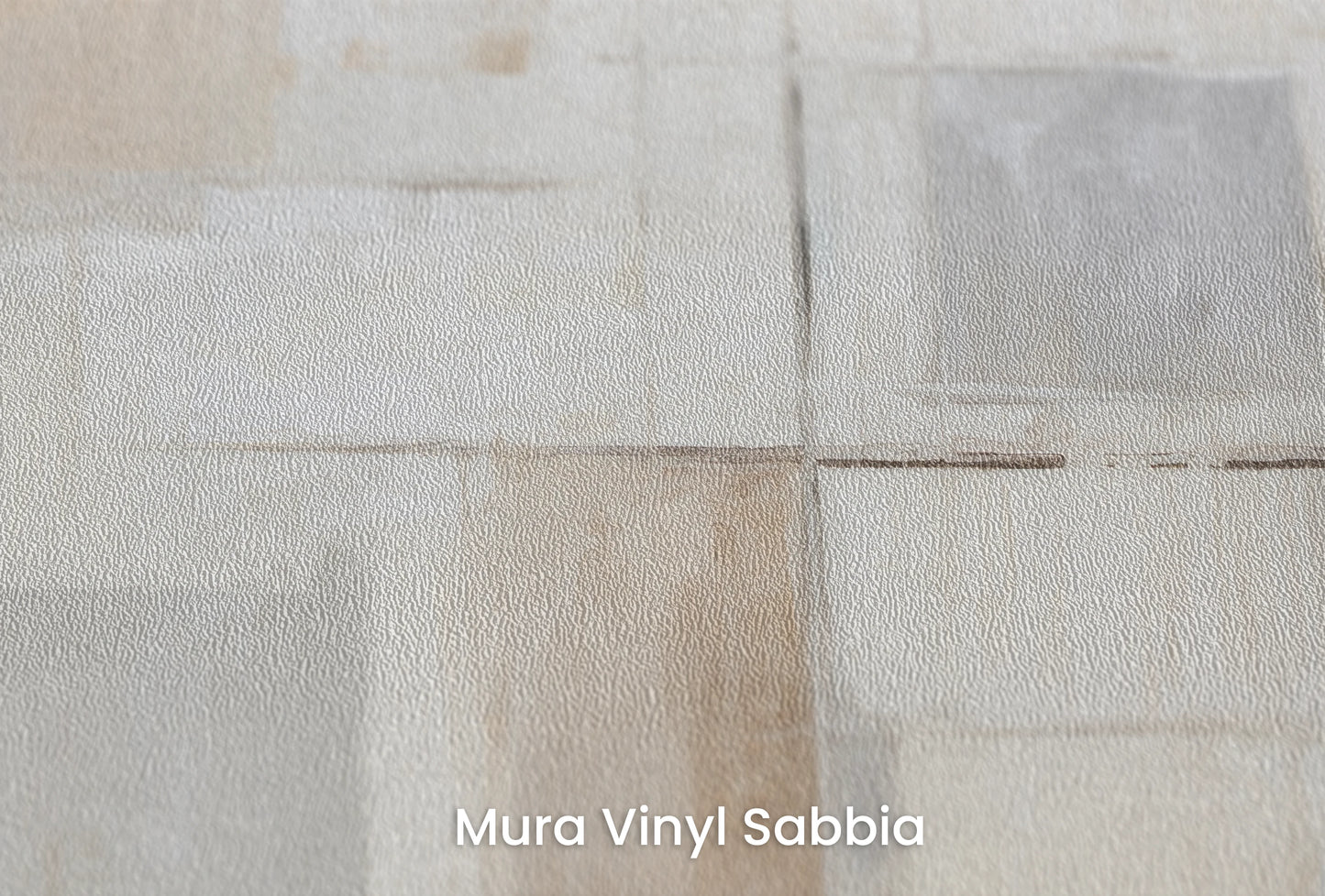 Zbliżenie na artystyczną fototapetę o nazwie Mosaic Canvas na podłożu Mura Vinyl Sabbia struktura grubego ziarna piasku.