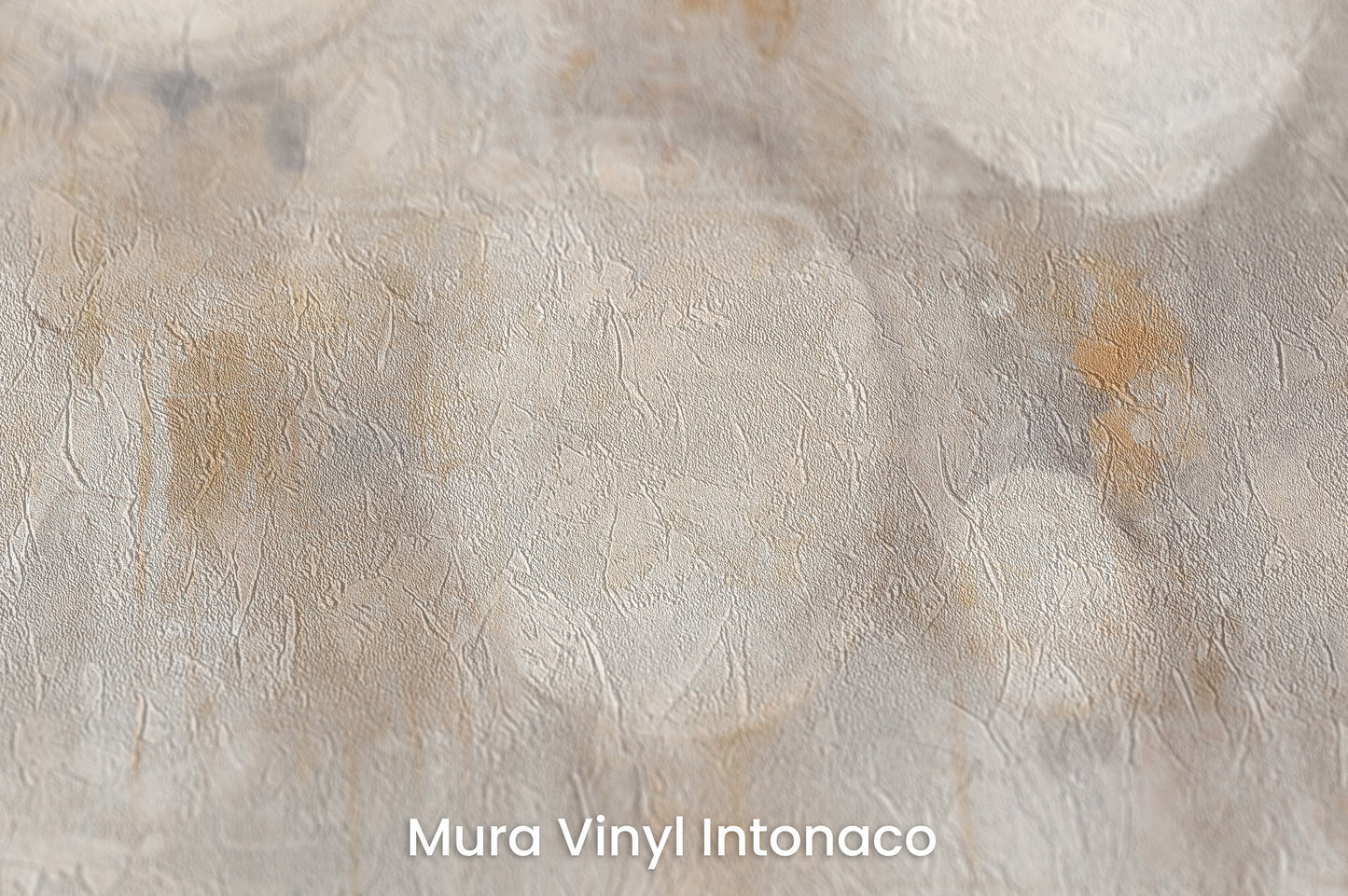 Zbliżenie na artystyczną fototapetę o nazwie LUMINOUS MOONSCAPE ARRAY na podłożu Mura Vinyl Intonaco - struktura tartego tynku.