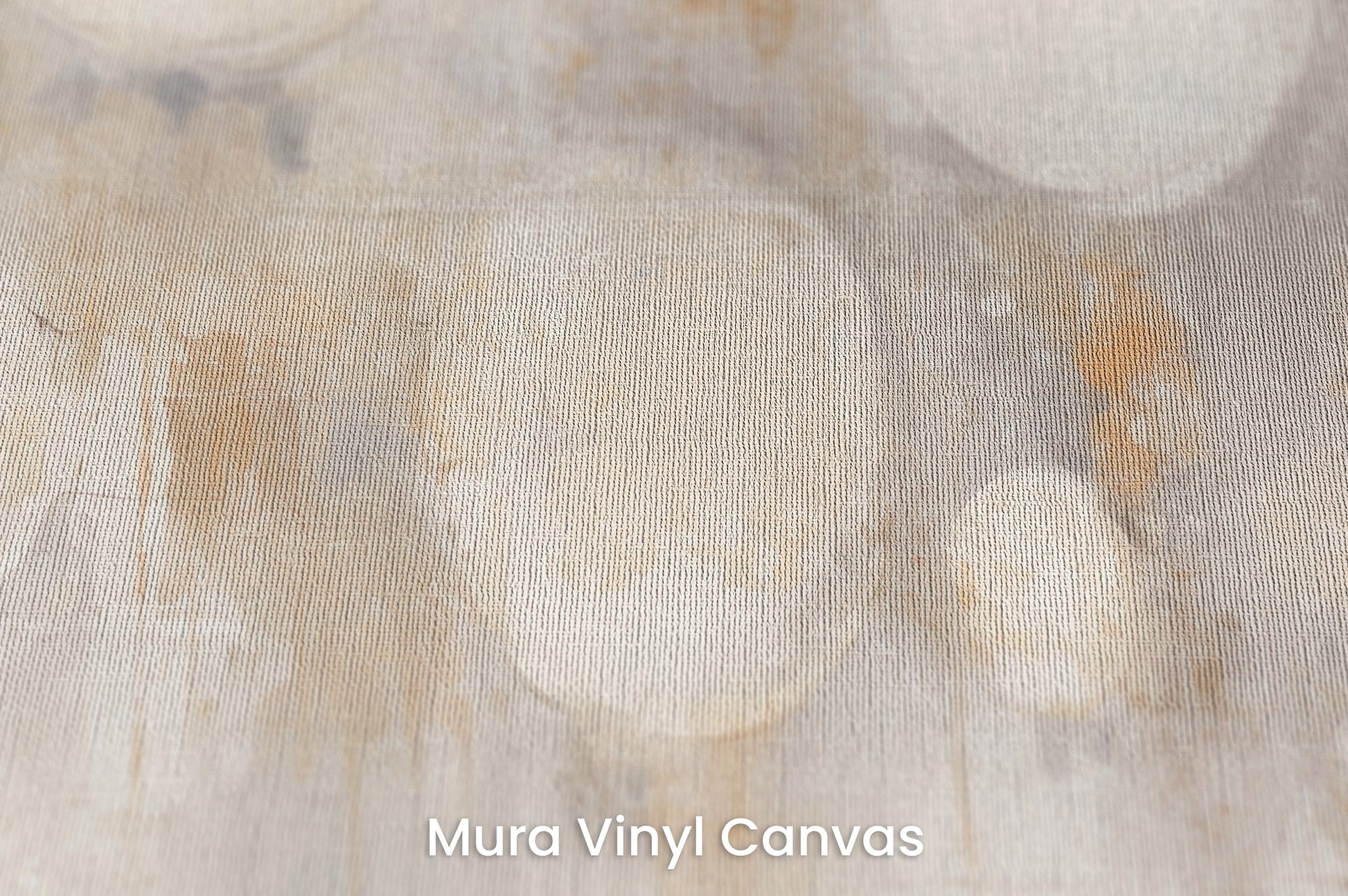 Zbliżenie na artystyczną fototapetę o nazwie LUMINOUS MOONSCAPE ARRAY na podłożu Mura Vinyl Canvas - faktura naturalnego płótna.