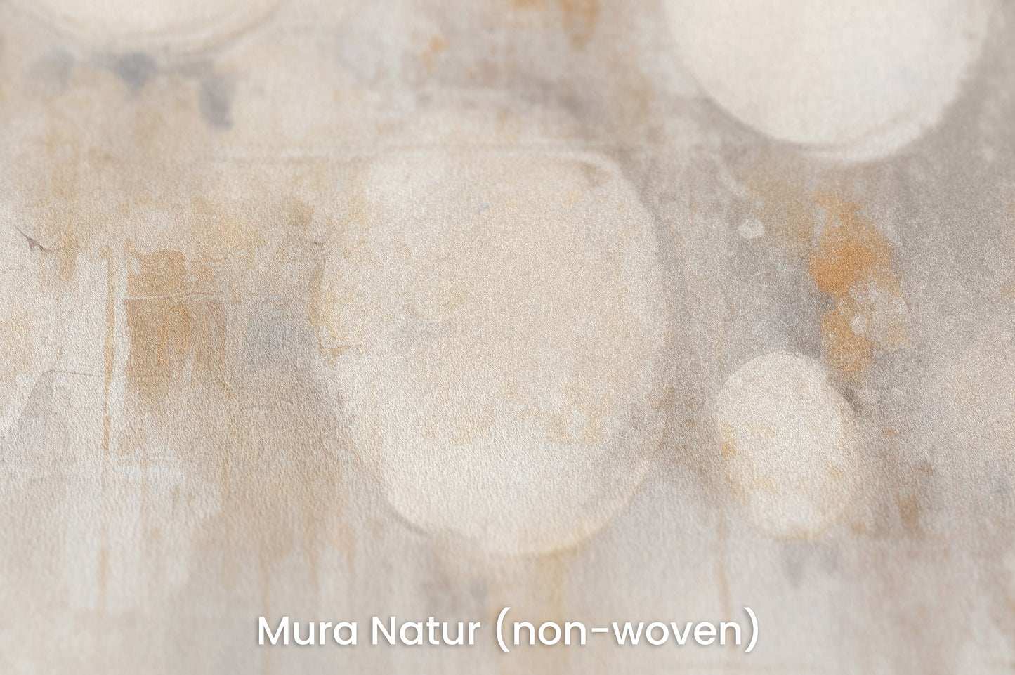 Zbliżenie na artystyczną fototapetę o nazwie LUMINOUS MOONSCAPE ARRAY na podłożu Mura Natur (non-woven) - naturalne i ekologiczne podłoże.