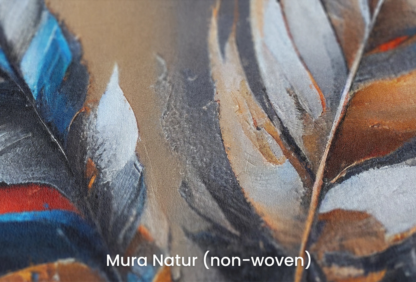 Zbliżenie na artystyczną fototapetę o nazwie Sapphire Accent na podłożu Mura Natur (non-woven) - naturalne i ekologiczne podłoże.