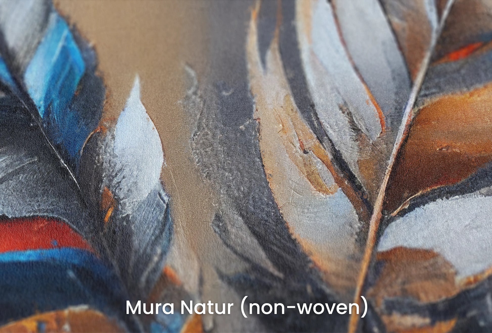 Zbliżenie na artystyczną fototapetę o nazwie Sapphire Accent na podłożu Mura Natur (non-woven) - naturalne i ekologiczne podłoże.