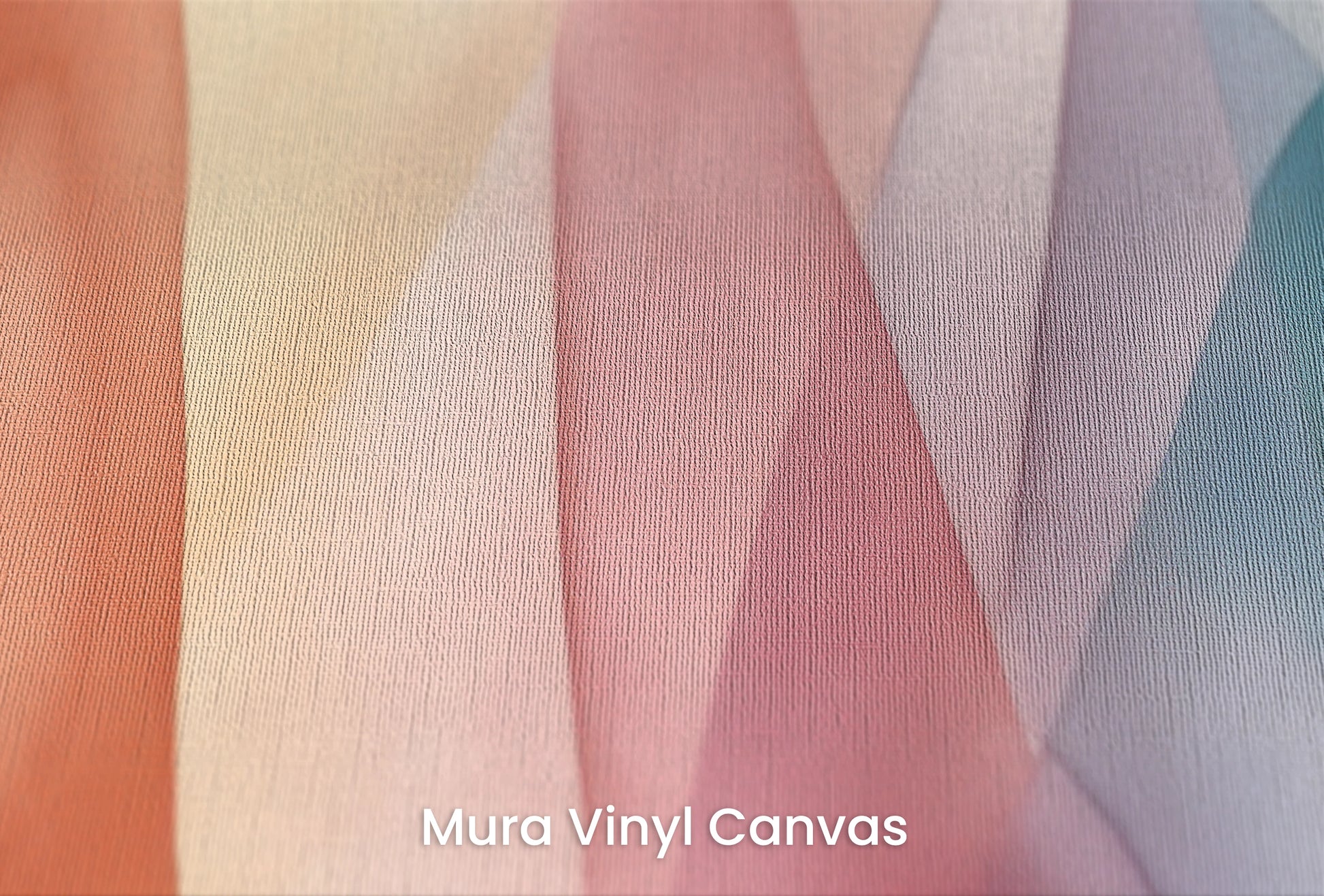 Zbliżenie na artystyczną fototapetę o nazwie Spectral Folds na podłożu Mura Vinyl Canvas - faktura naturalnego płótna.