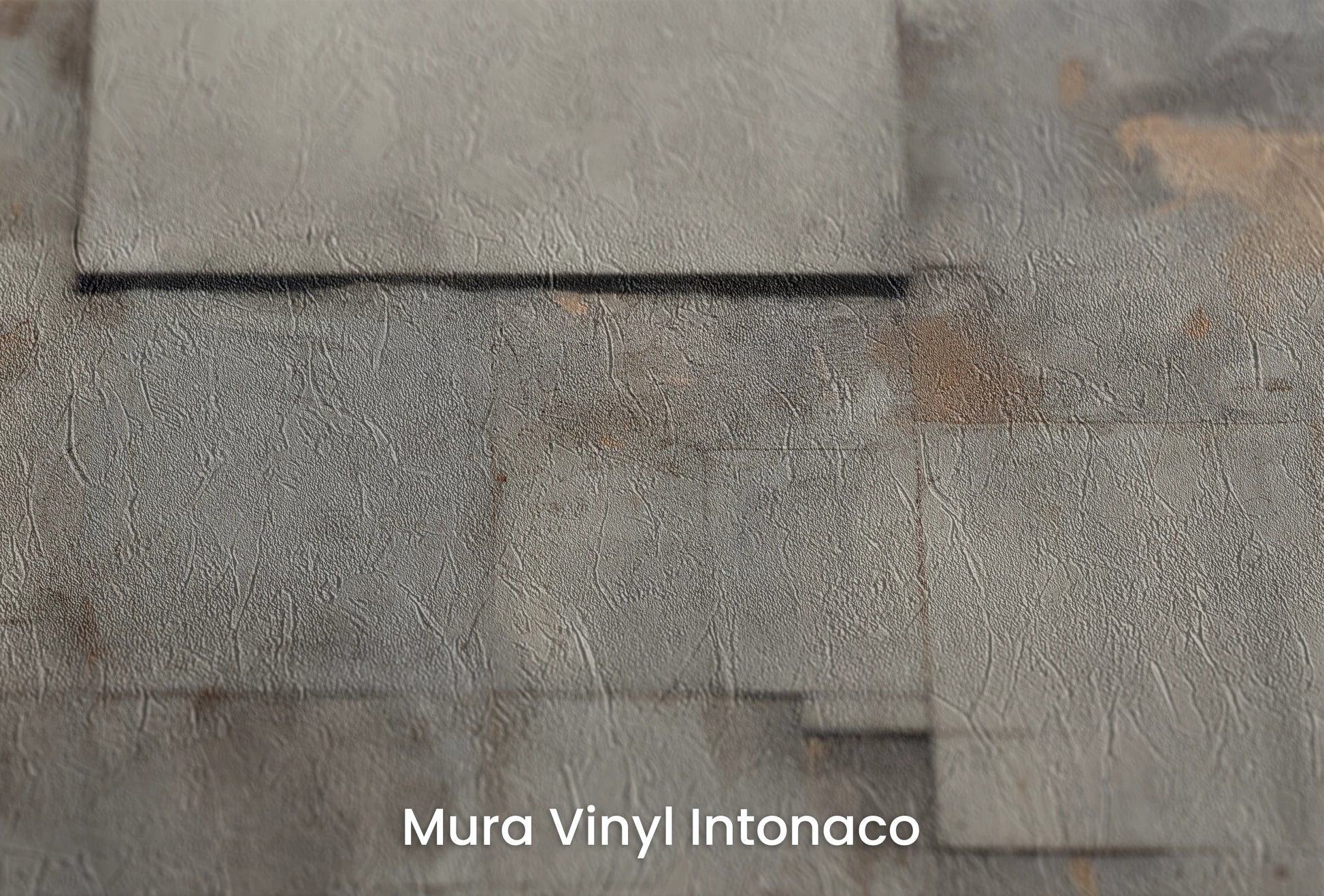 Zbliżenie na artystyczną fototapetę o nazwie Neutral Harmony #3 na podłożu Mura Vinyl Intonaco - struktura tartego tynku.