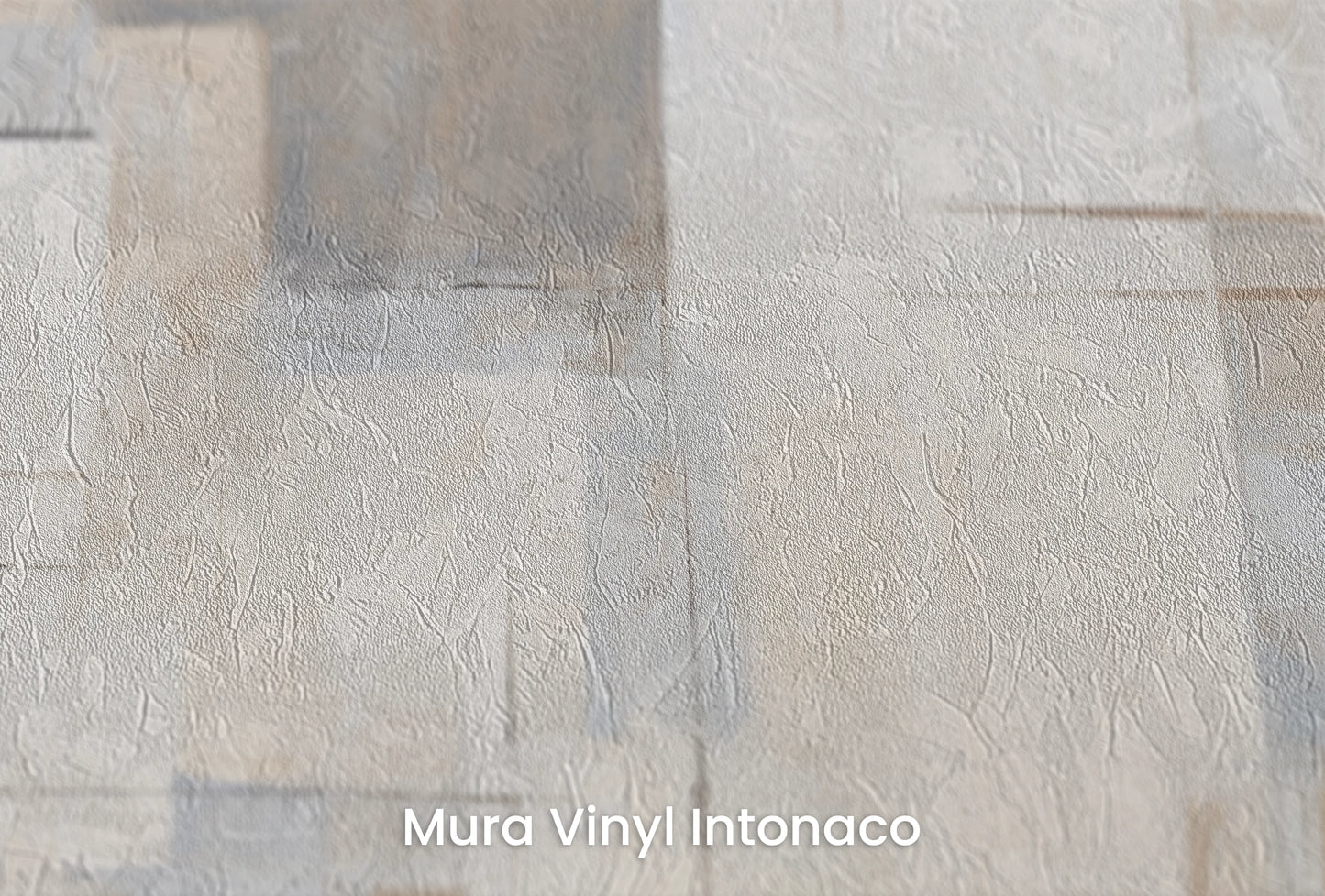Zbliżenie na artystyczną fototapetę o nazwie Textured Harmony na podłożu Mura Vinyl Intonaco - struktura tartego tynku.
