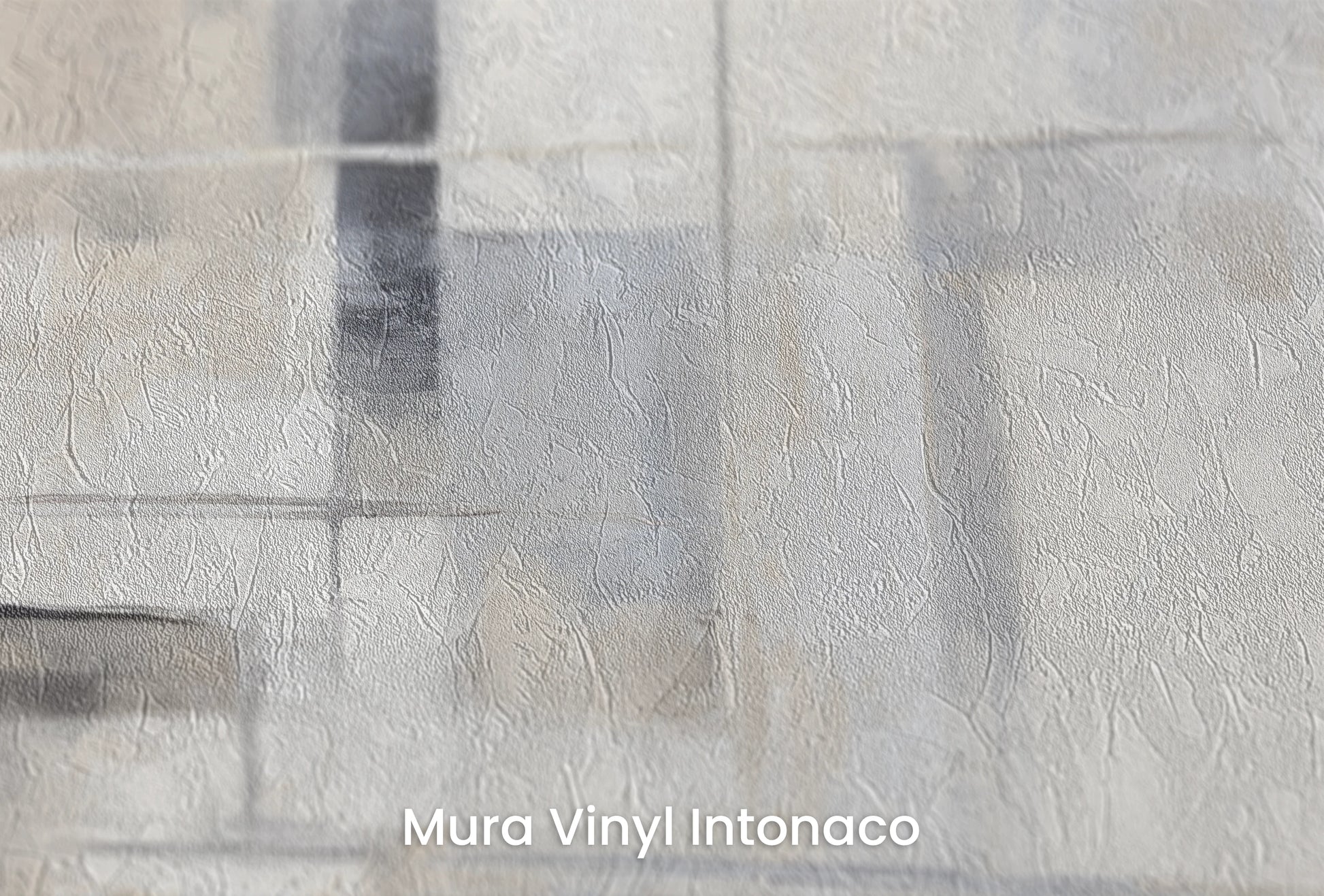Zbliżenie na artystyczną fototapetę o nazwie Blue Elegance na podłożu Mura Vinyl Intonaco - struktura tartego tynku.