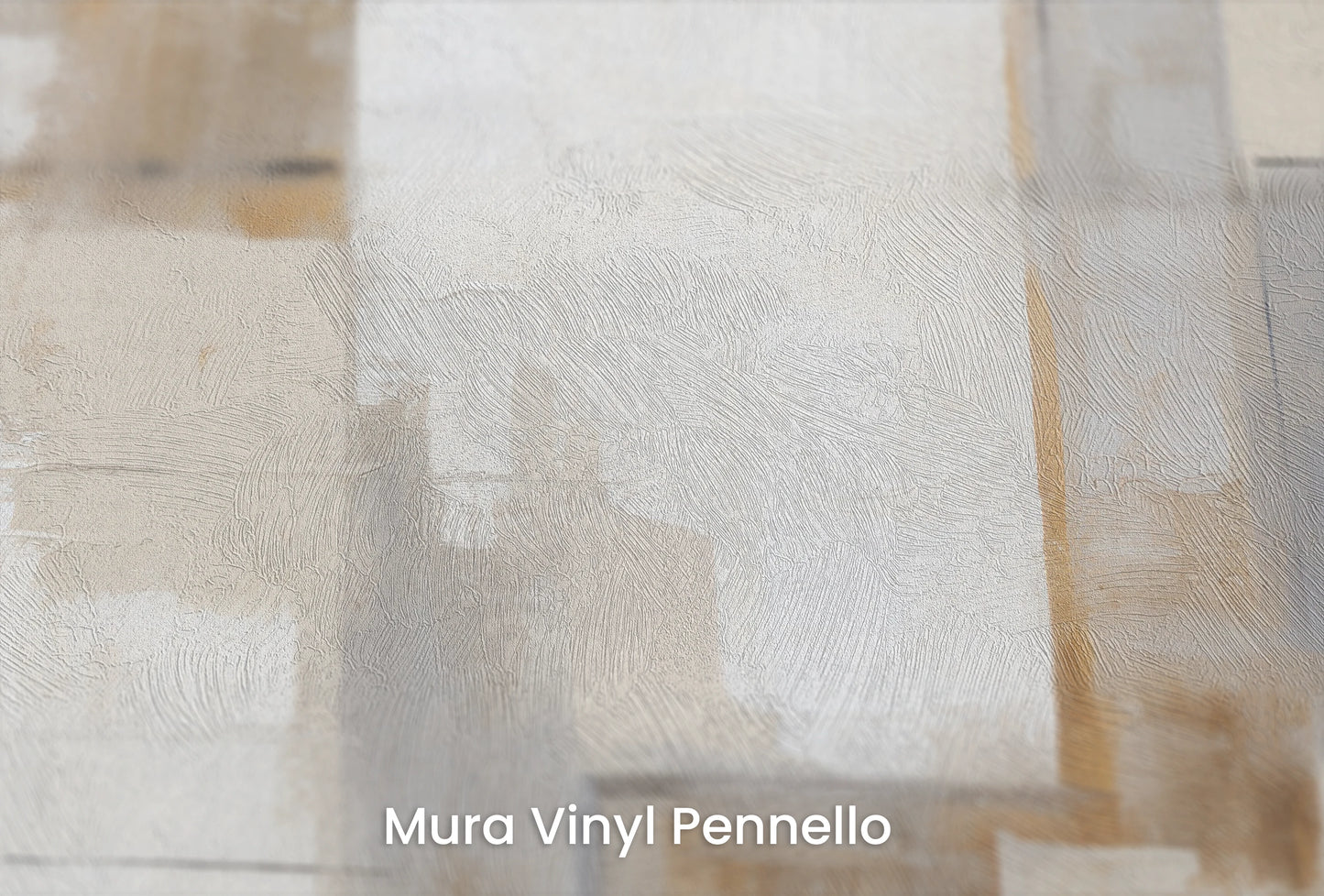 Zbliżenie na artystyczną fototapetę o nazwie Shadow Play #2 na podłożu Mura Vinyl Pennello - faktura pociągnięć pędzla malarskiego.