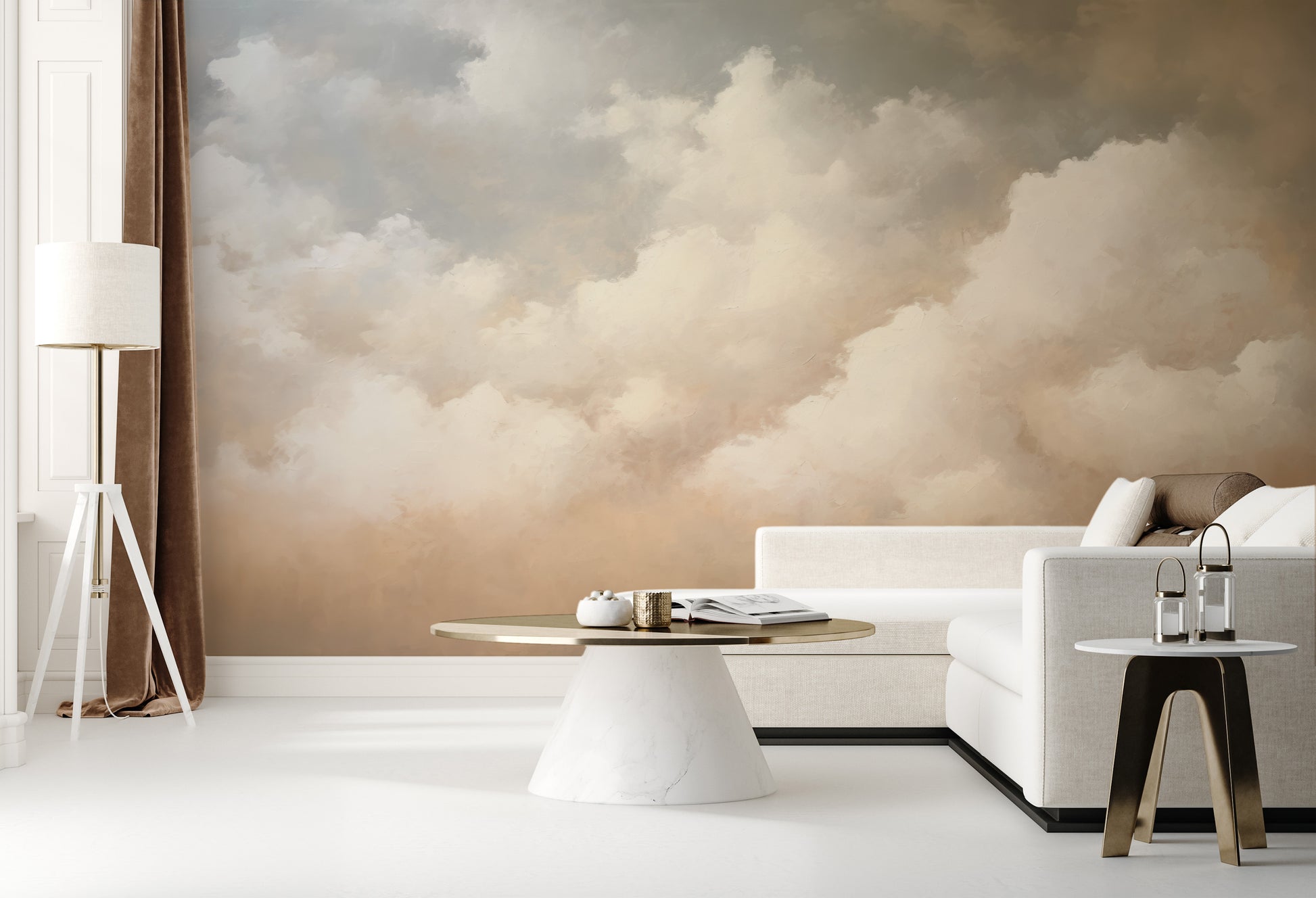 Fototapeta o nazwie CLOUDS OF AMBER TWILIGHT użyta w aranzacji wnętrza.