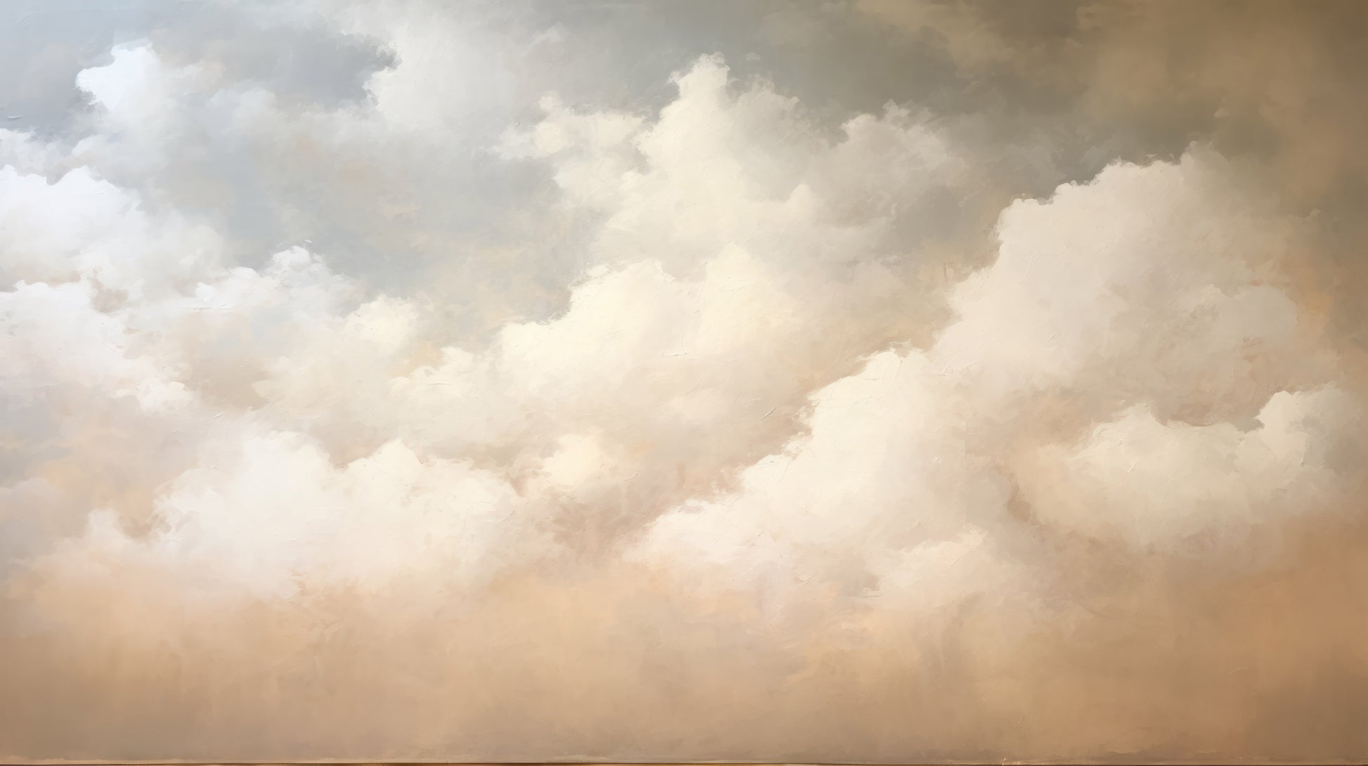 Prezentacja całego wzoru fototapety o nazwie CLOUDS OF AMBER TWILIGHT