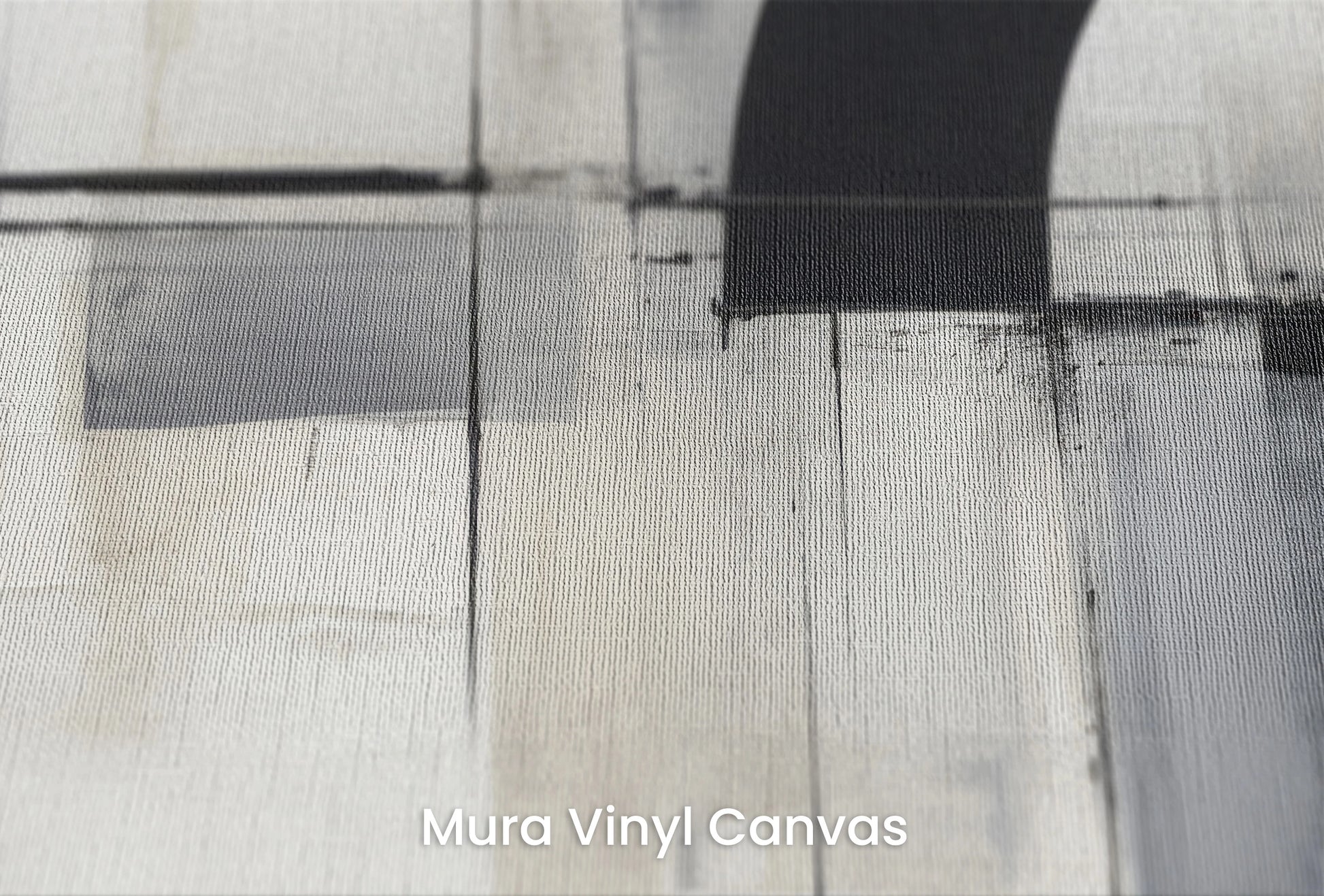 Zbliżenie na artystyczną fototapetę o nazwie Crescent Moon na podłożu Mura Vinyl Canvas - faktura naturalnego płótna.