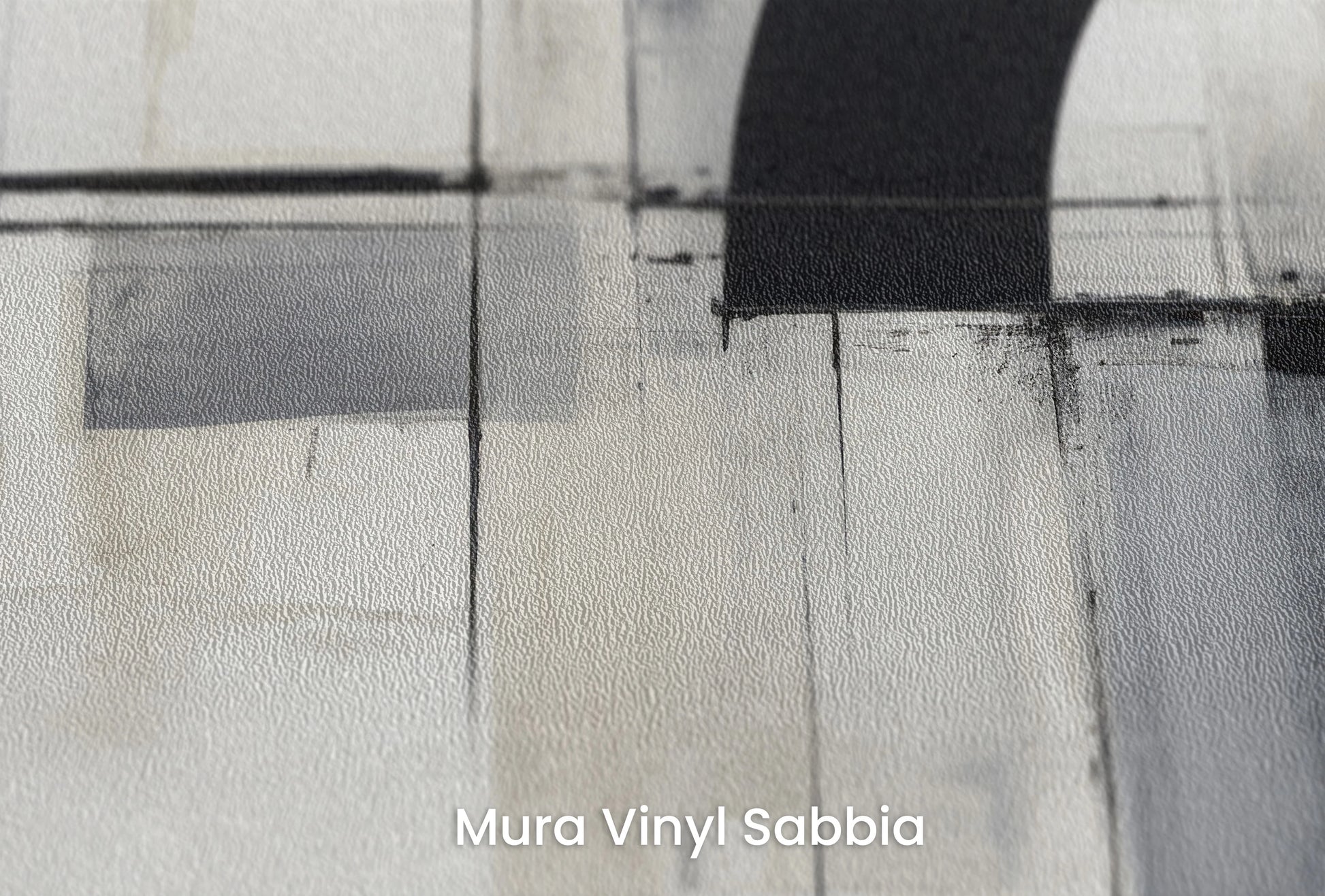 Zbliżenie na artystyczną fototapetę o nazwie Crescent Moon na podłożu Mura Vinyl Sabbia struktura grubego ziarna piasku.