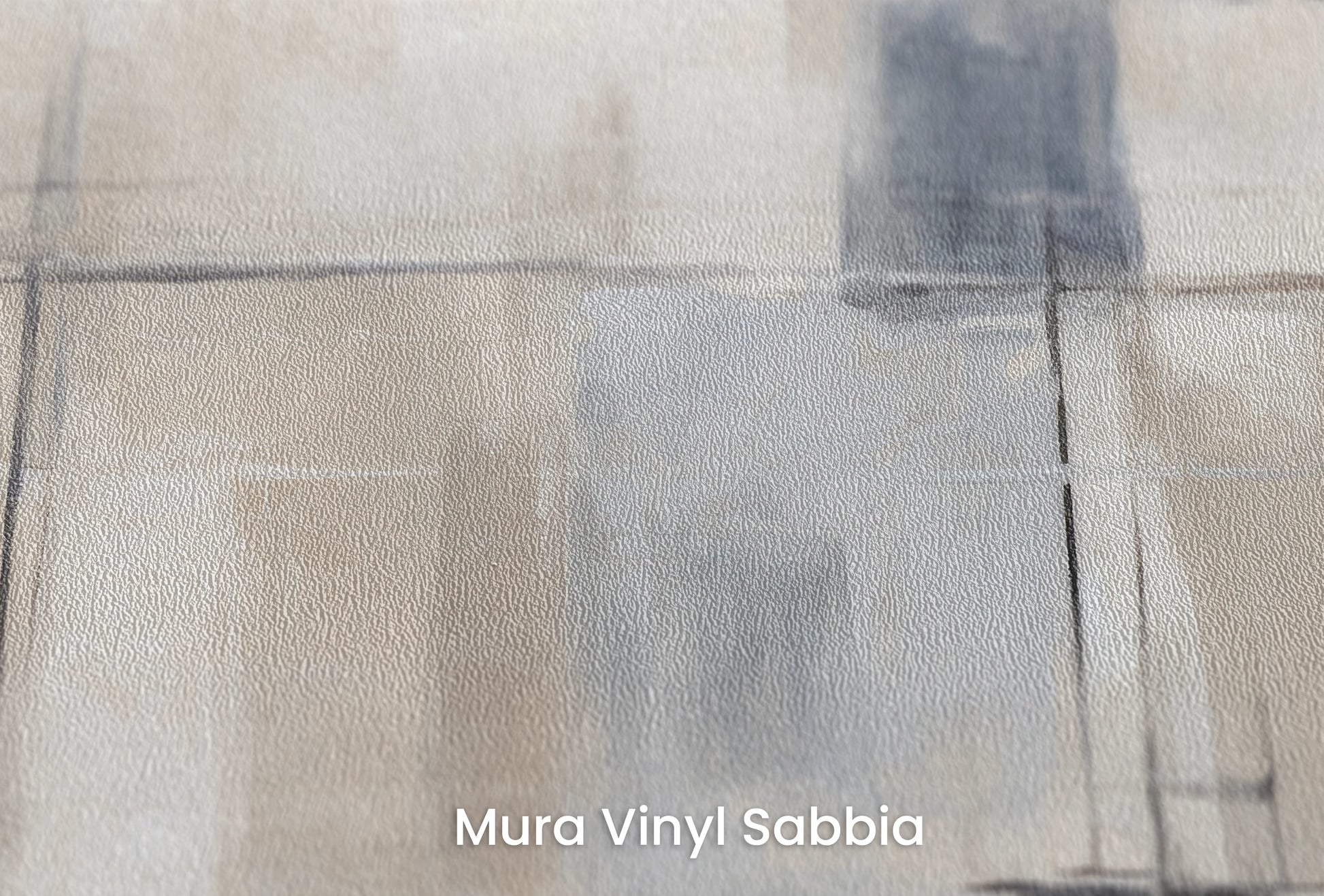 Zbliżenie na artystyczną fototapetę o nazwie Modern Simplicity na podłożu Mura Vinyl Sabbia struktura grubego ziarna piasku.