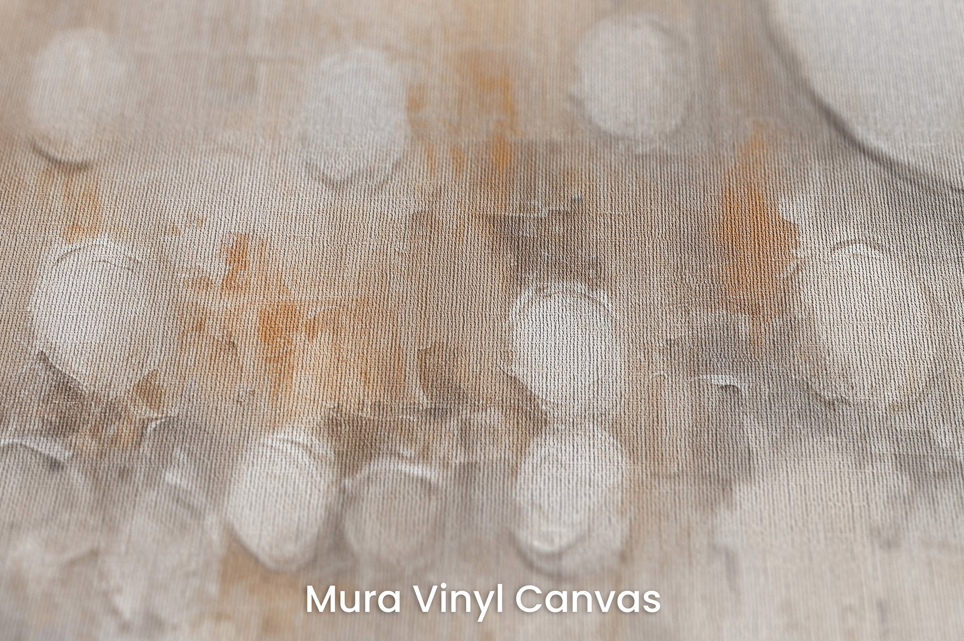 Zbliżenie na artystyczną fototapetę o nazwie SOFT GEOMETRIC CONSTELLATION na podłożu Mura Vinyl Canvas - faktura naturalnego płótna.