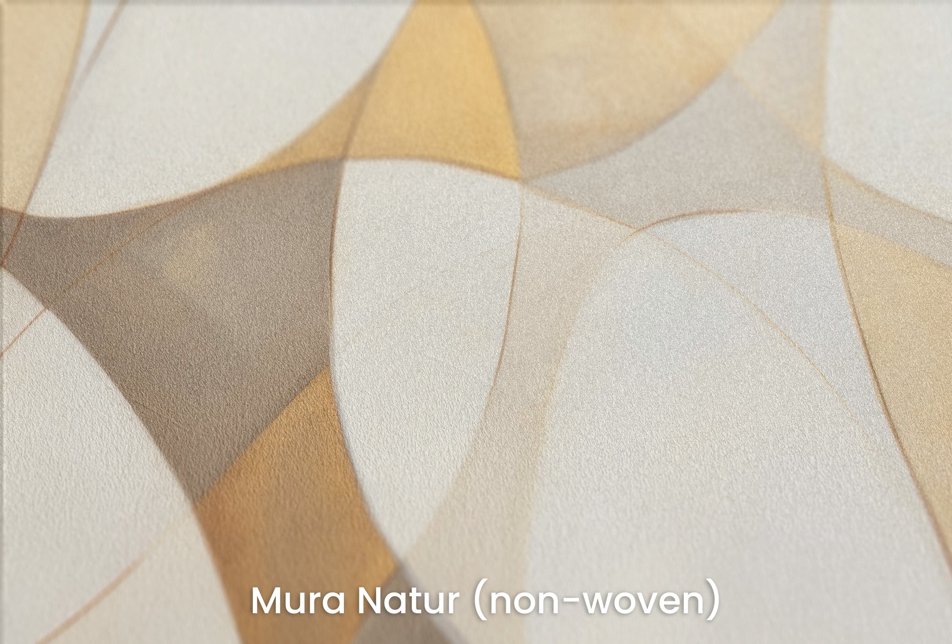 Zbliżenie na artystyczną fototapetę o nazwie GOLDEN VORTEX MOSAIC na podłożu Mura Natur (non-woven) - naturalne i ekologiczne podłoże.