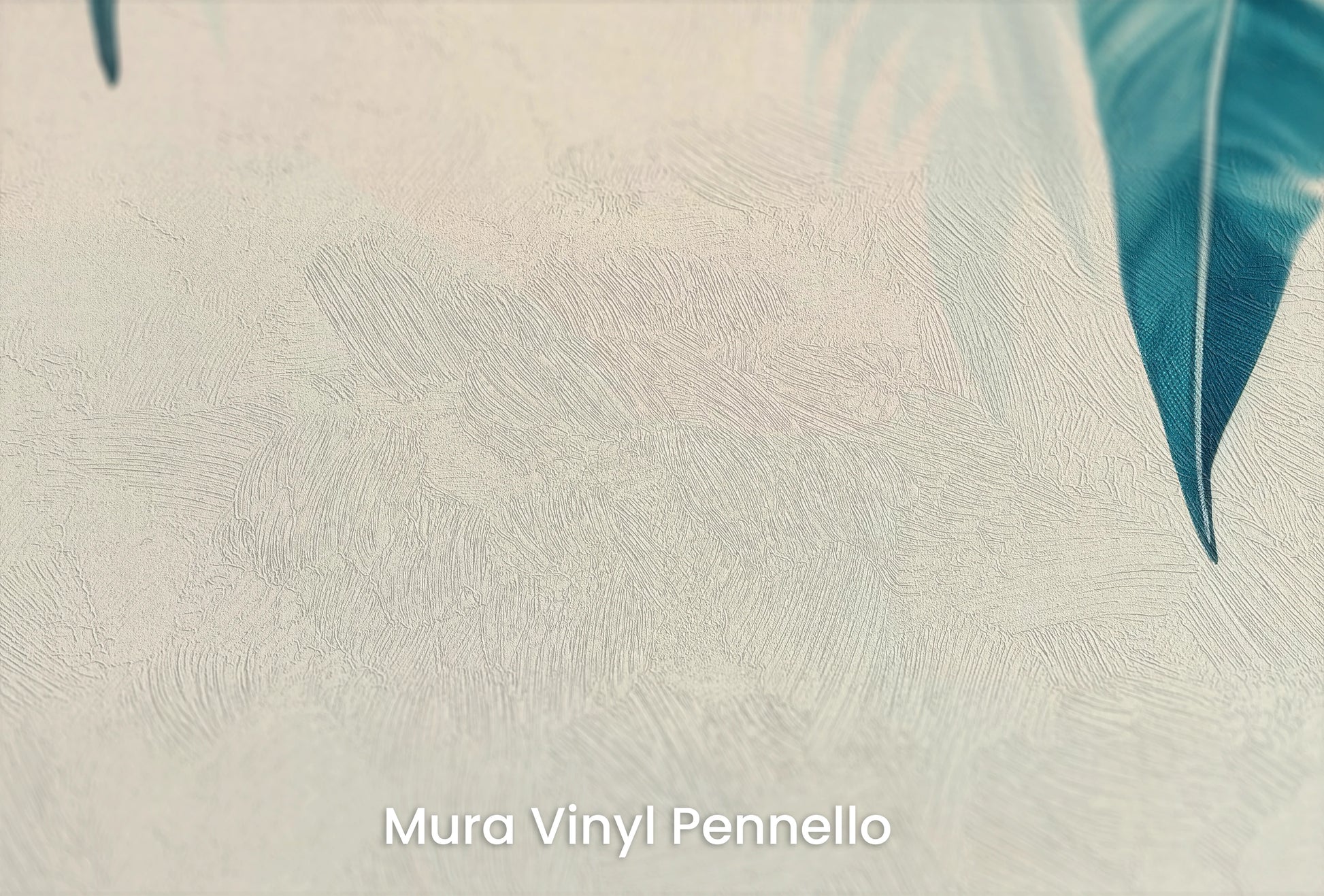 Zbliżenie na artystyczną fototapetę o nazwie Morning Dew na podłożu Mura Vinyl Pennello - faktura pociągnięć pędzla malarskiego.
