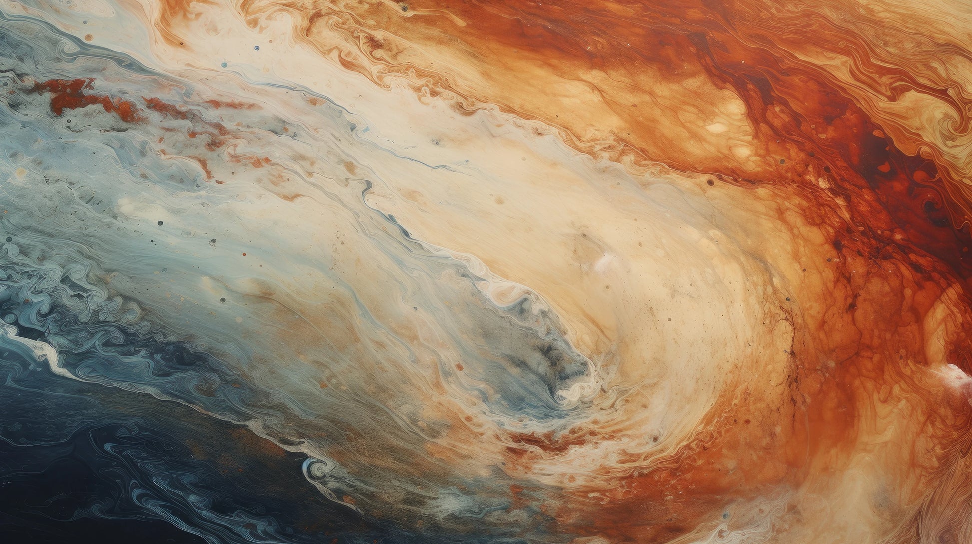 Prezentacja całego wzoru fototapety o nazwie Jupiter's Storm #2