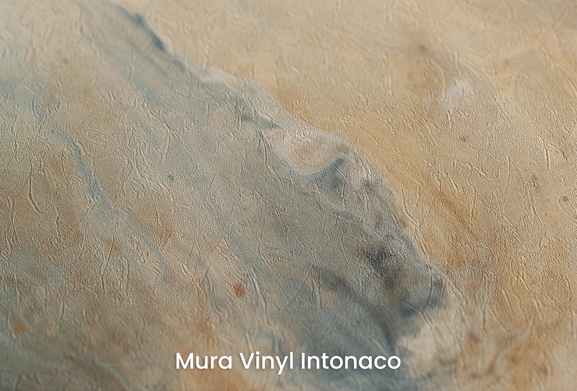Zbliżenie na artystyczną fototapetę o nazwie Jupiter's Storm #2 na podłożu Mura Vinyl Intonaco - struktura tartego tynku.