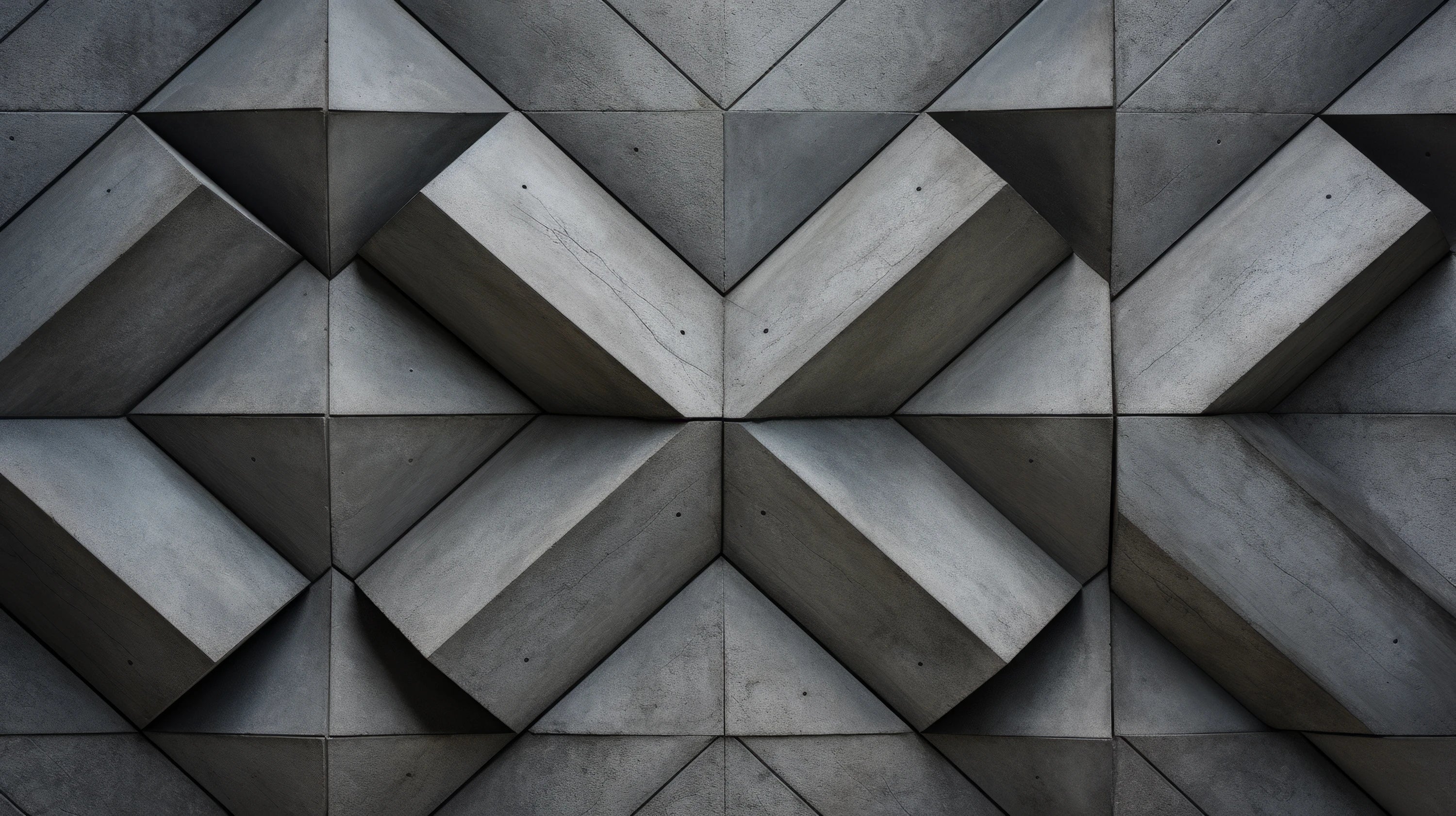 Pattern preview: Prezentacja całego wzoru fototapety o nazwie Triangular Depth