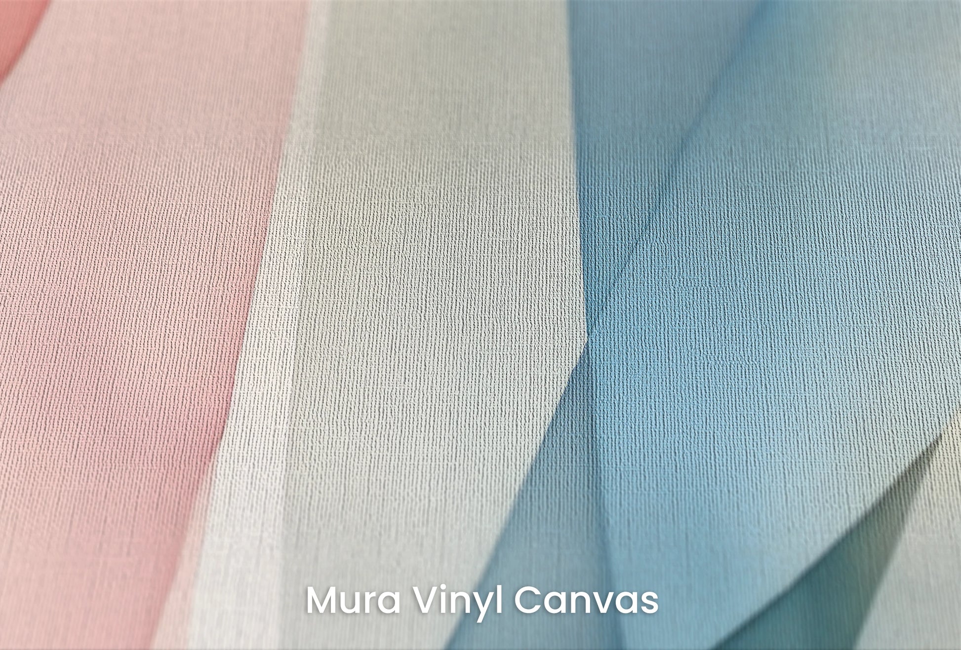 Zbliżenie na artystyczną fototapetę o nazwie Blush Geometry na podłożu Mura Vinyl Canvas - faktura naturalnego płótna.