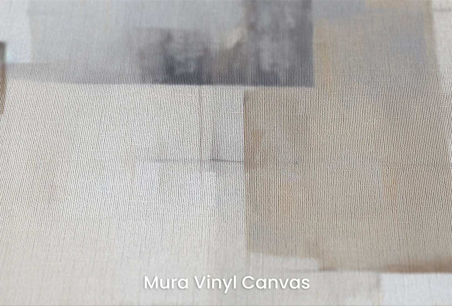 Zbliżenie na artystyczną fototapetę o nazwie Geometric Calm na podłożu Mura Vinyl Canvas - faktura naturalnego płótna.