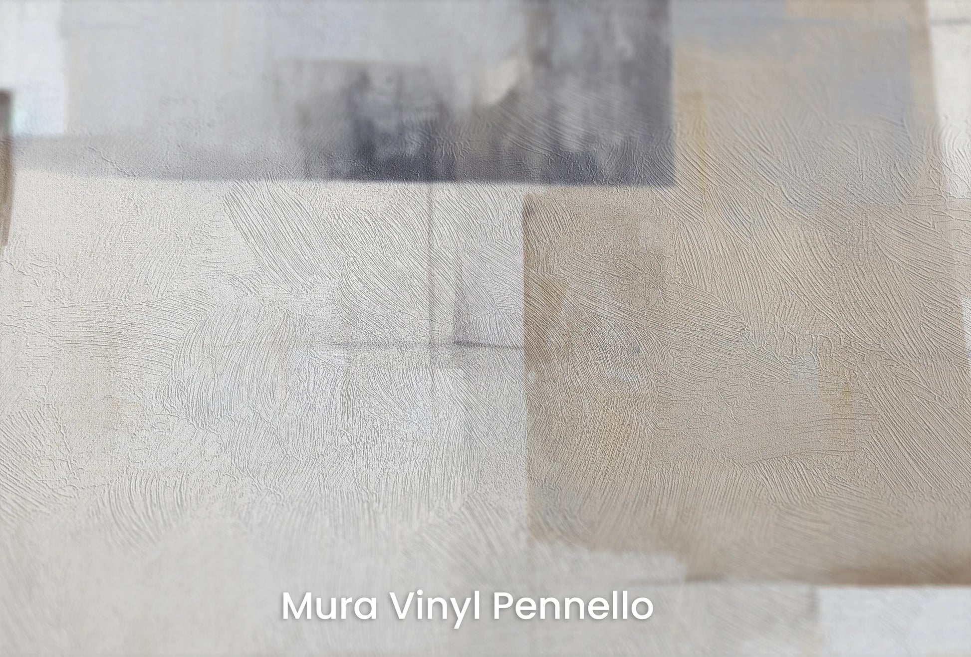 Zbliżenie na artystyczną fototapetę o nazwie Geometric Calm na podłożu Mura Vinyl Pennello - faktura pociągnięć pędzla malarskiego.