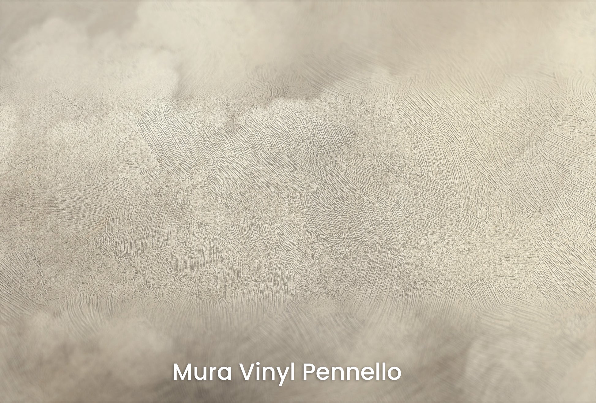 Zbliżenie na artystyczną fototapetę o nazwie SEPIA TEMPEST AURA na podłożu Mura Vinyl Pennello - faktura pociągnięć pędzla malarskiego.