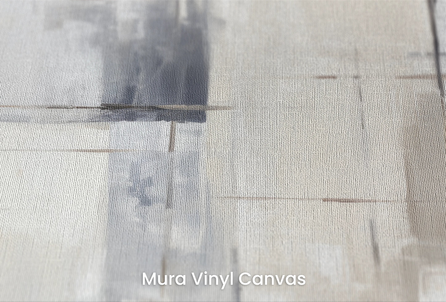 Zbliżenie na artystyczną fototapetę o nazwie Elemental Blocks na podłożu Mura Vinyl Canvas - faktura naturalnego płótna.
